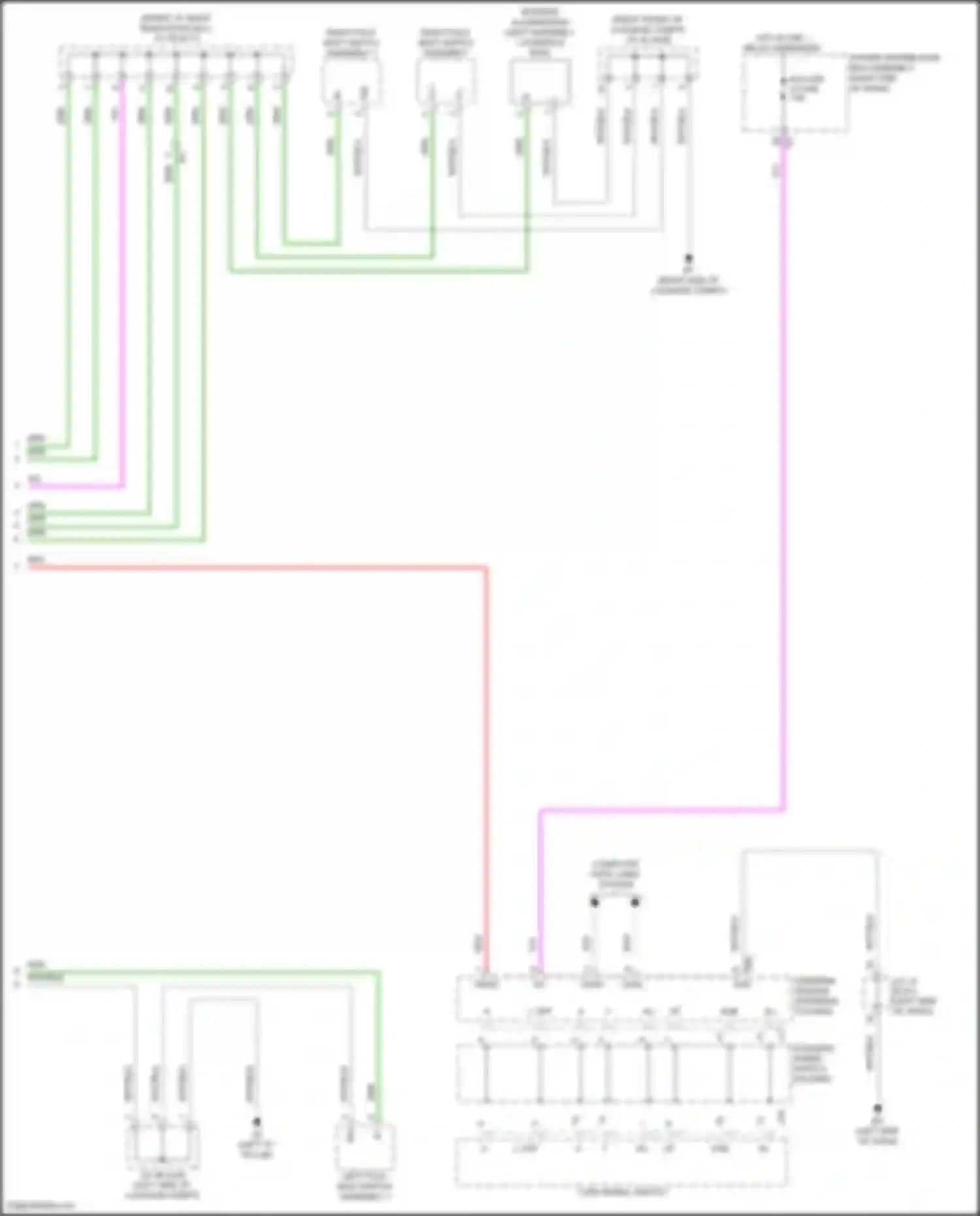 Wiring diagram right fold seat switch assembly for Lexus GX J310 (2023-2024) (3 of 3)