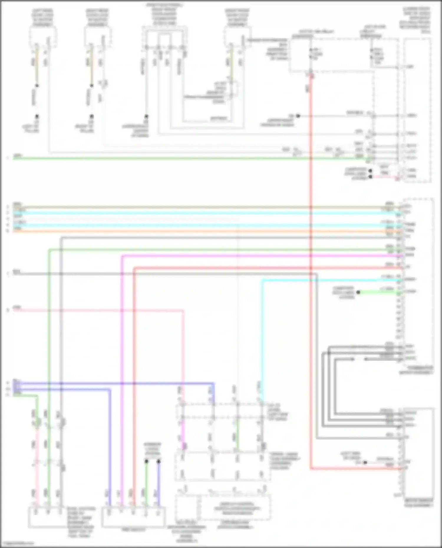 Wiring diagram right front door lock w/ motor assembly for Lexus GX J310 (2023-2024) (4 of 9)