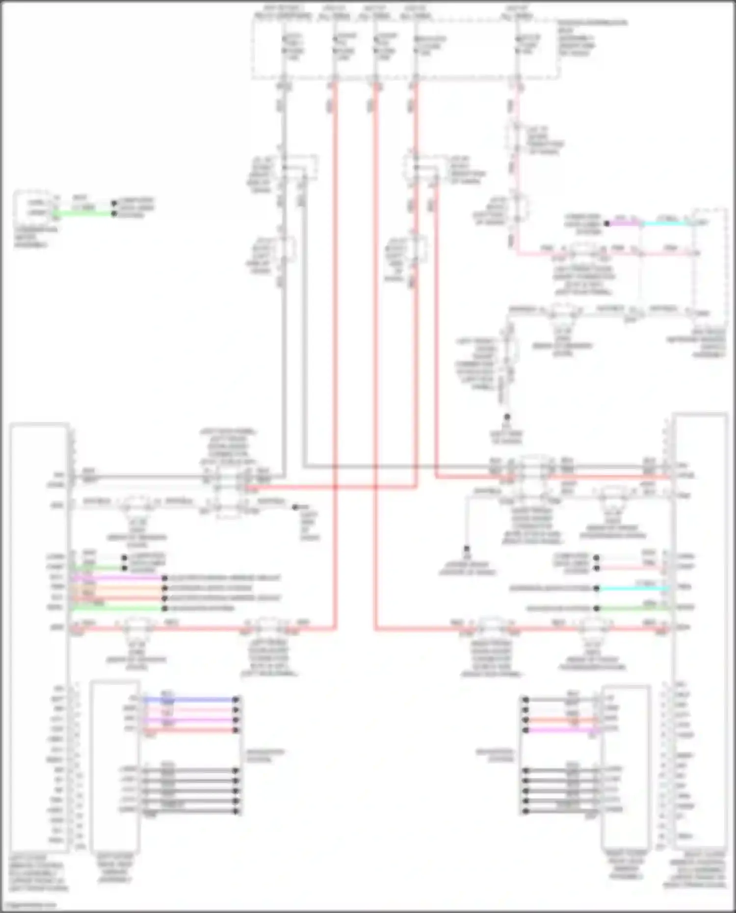 Wiring diagram right outer mirror control ecu assembly for Lexus GX J310 (2023-2024) (9 of 10)