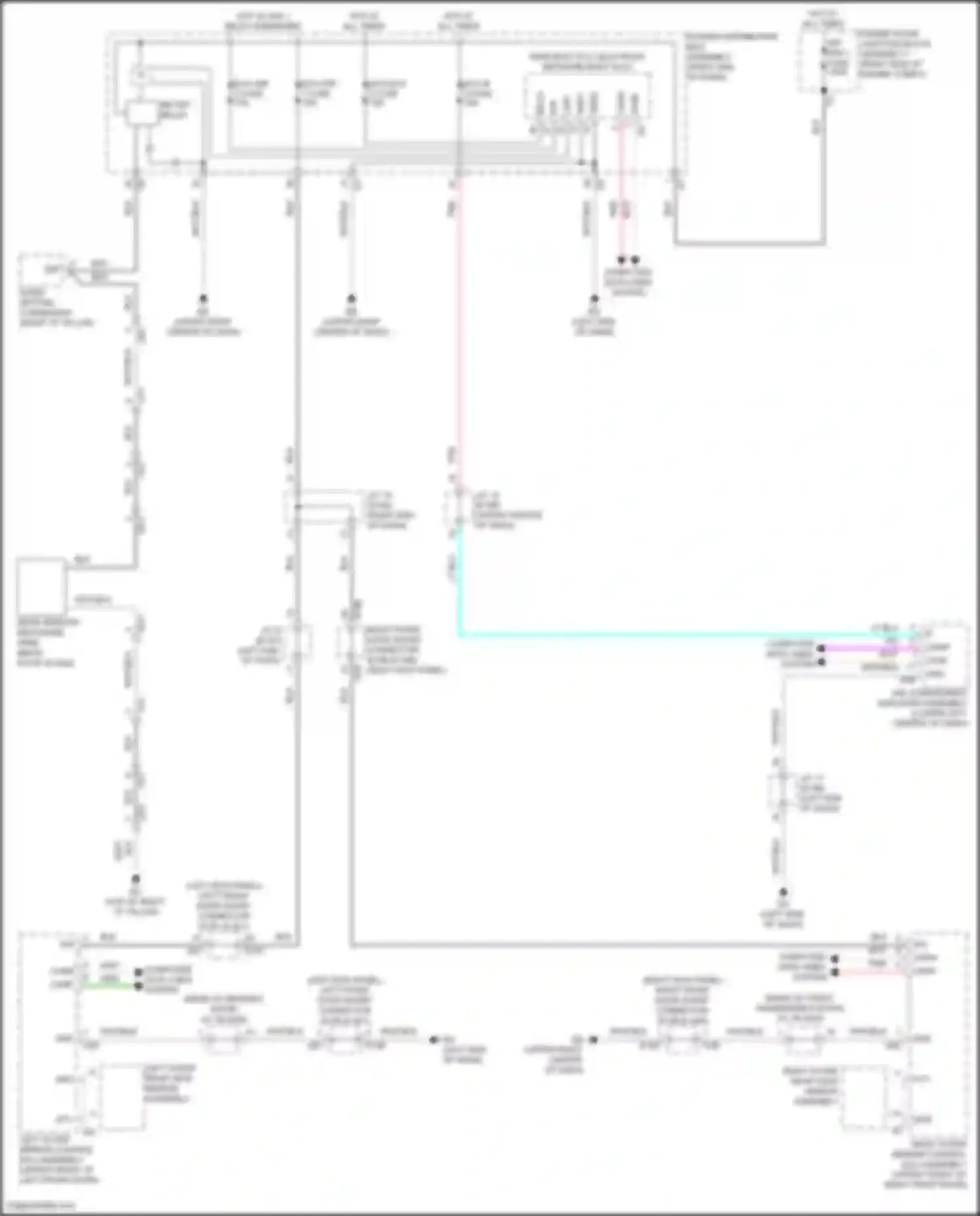 Wiring diagram right outer mirror control ecu assembly for Lexus GX J310 (2023-2024) (10 of 10)