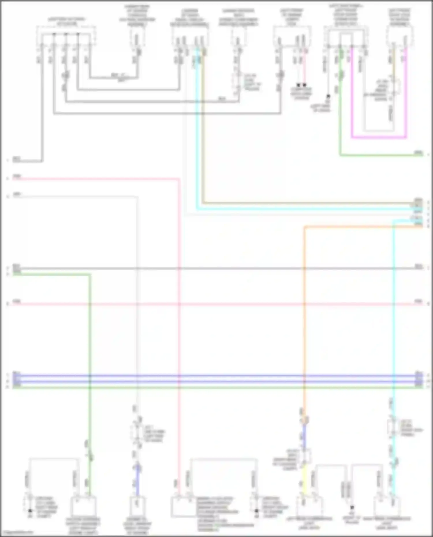 Wiring diagram right rear combination light lens, body for Lexus GX J310 (2023-2024) (4 of 4)