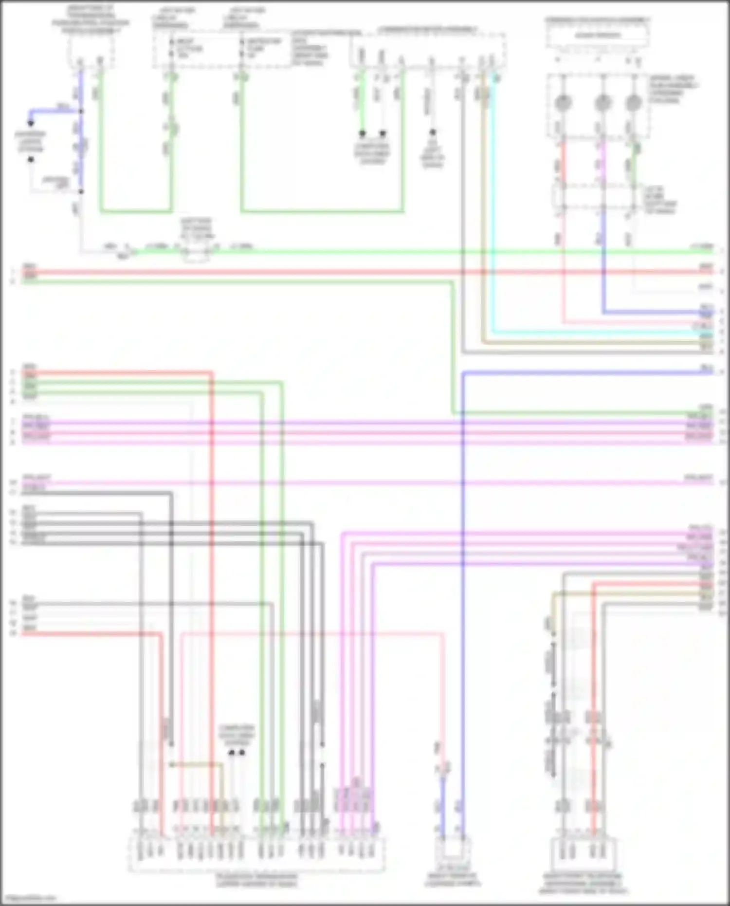 Wiring diagram (right side of transmission for Lexus GX J310 (2023-2024) (3 of 10)