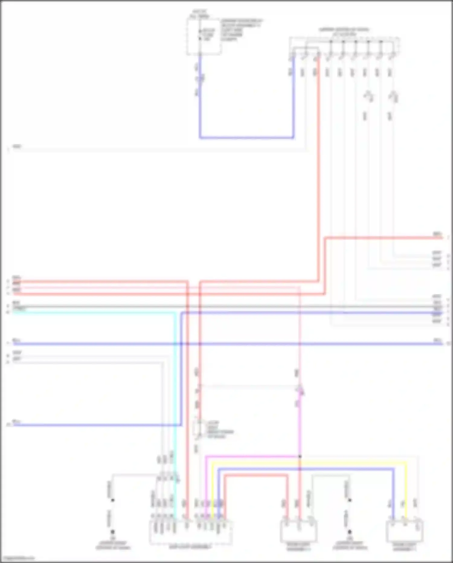 Wiring diagram room light assembly 2 for Lexus GX J310 (2023-2024) (1 of 2)