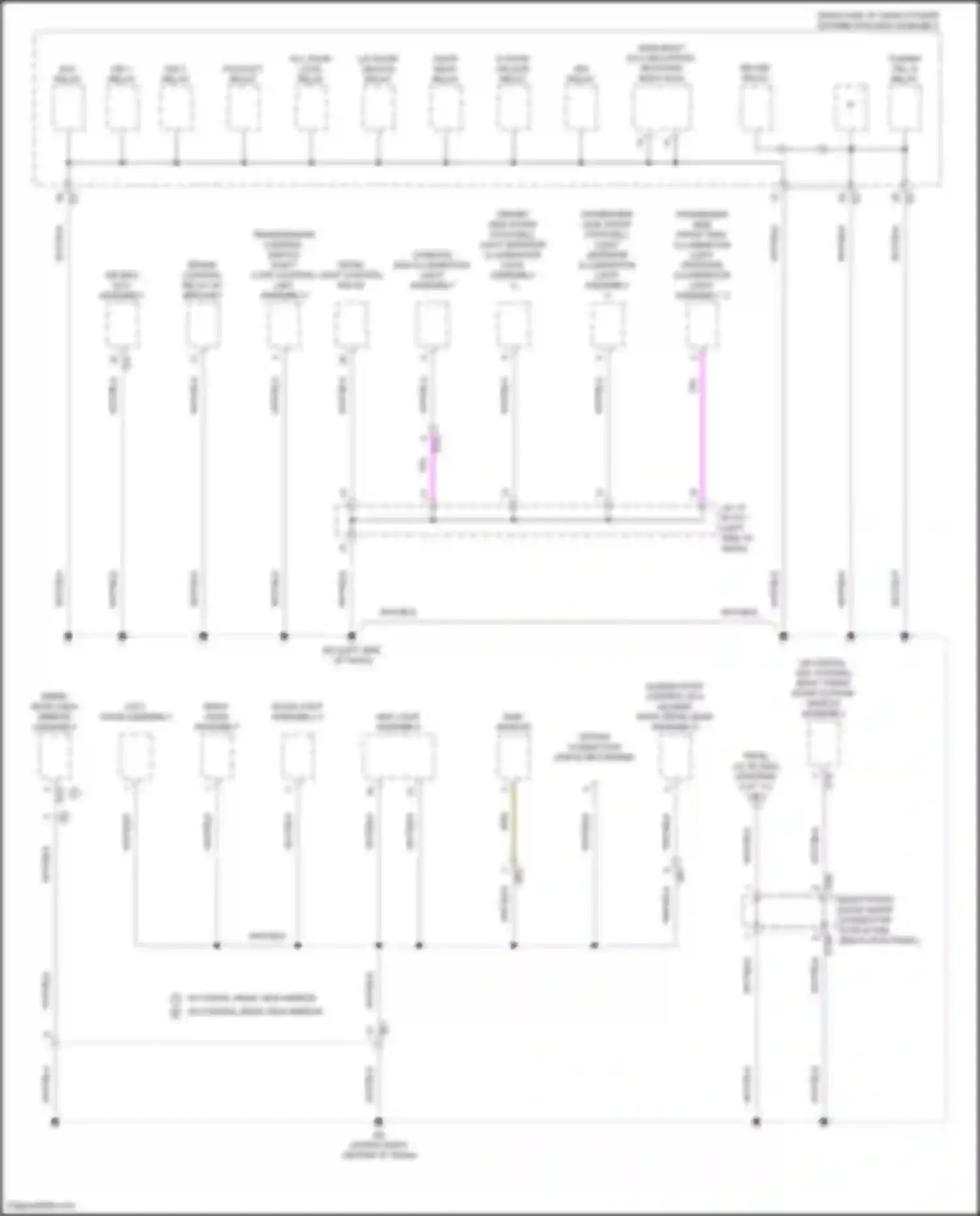 Wiring diagram room light control relay for Lexus GX J310 (2023-2024) (2 of 3)