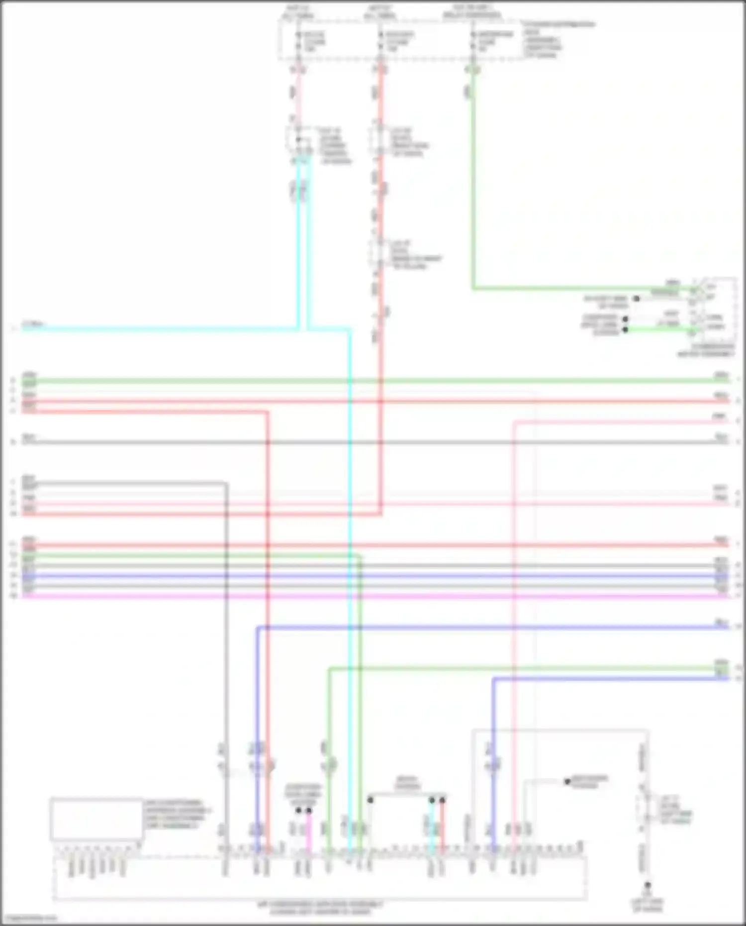 Wiring diagram seats system for Lexus GX J310 (2023-2024) (2 of 2)