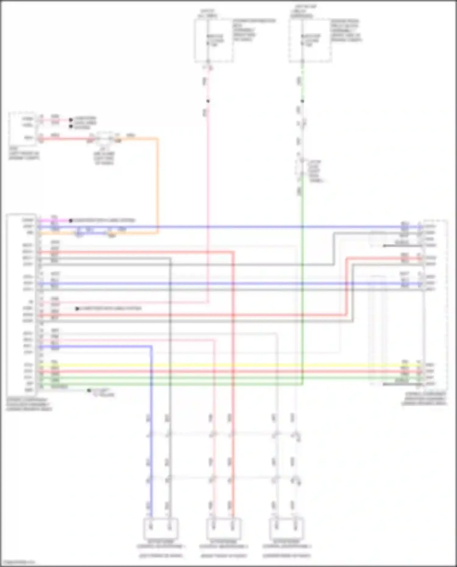 Wiring diagram stereo component amplifier assembly for Lexus GX J310 (2023-2024) (1 of 9)