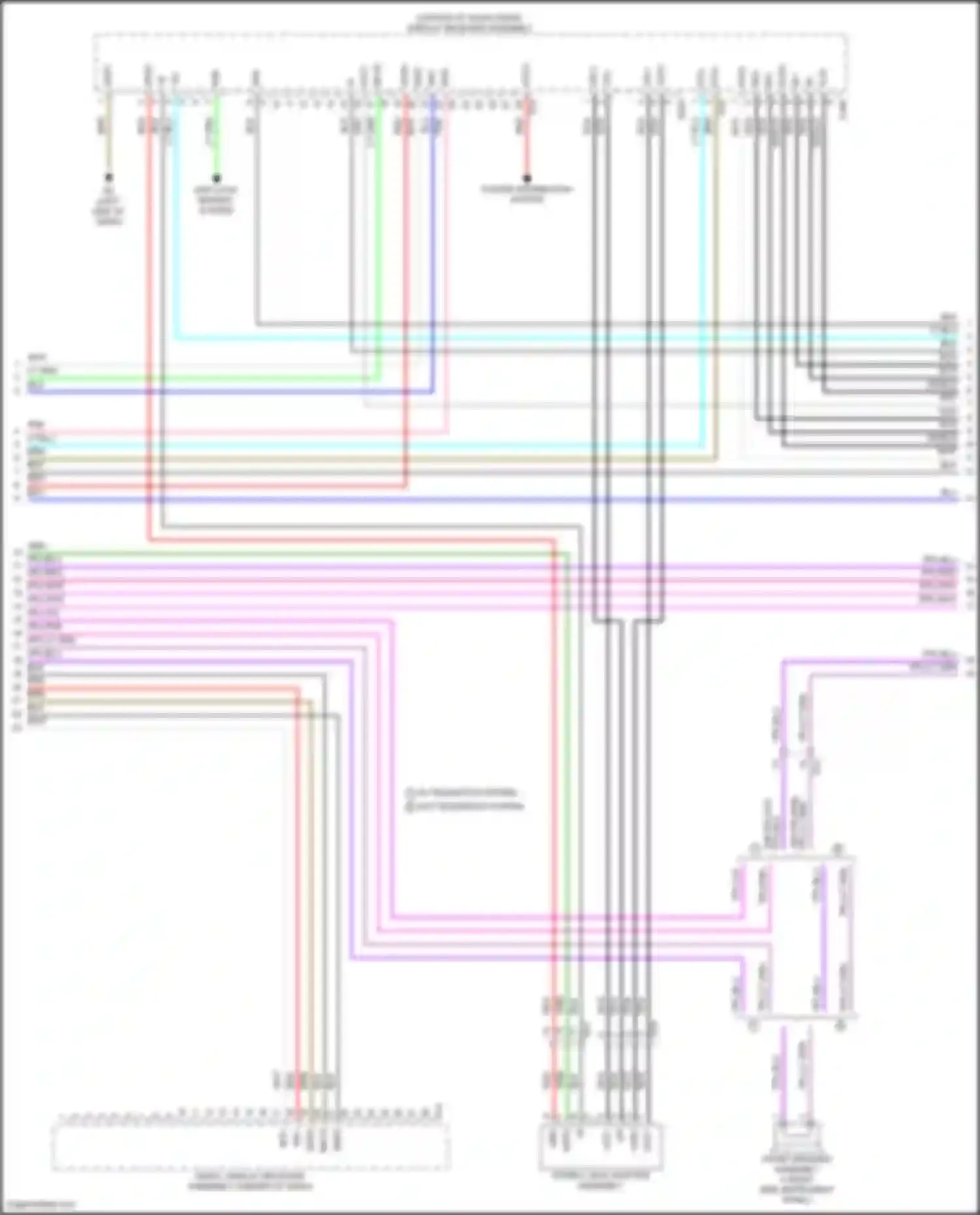 Wiring diagram stereo jack adapter assembly for Lexus GX J310 (2023-2024) (2 of 4)