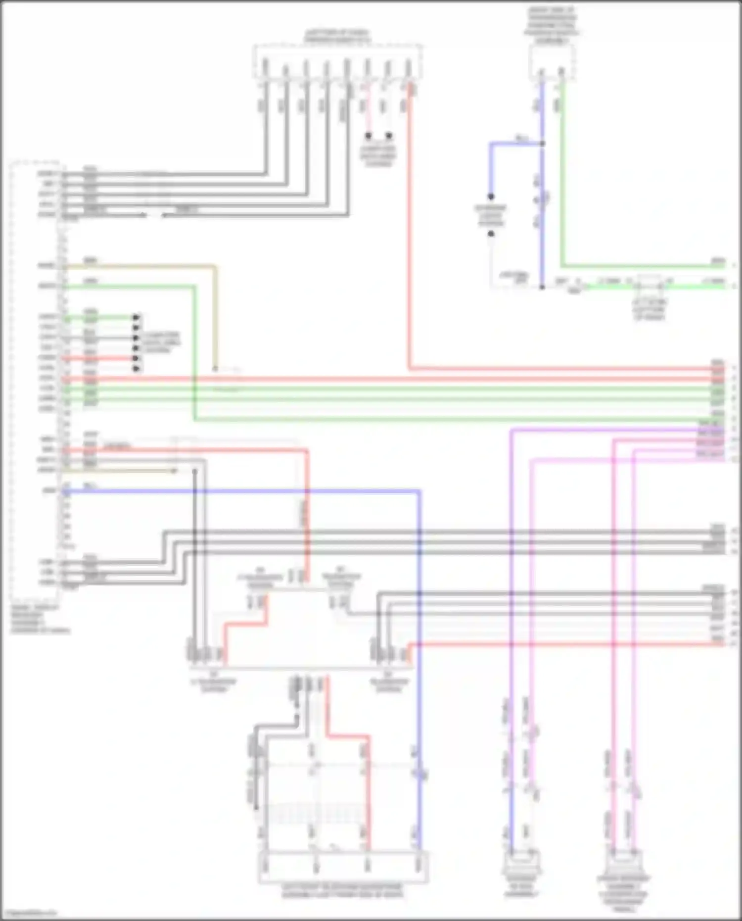 Wiring diagram vor- for Lexus GX J310 (2023-2024) (1 of 4)