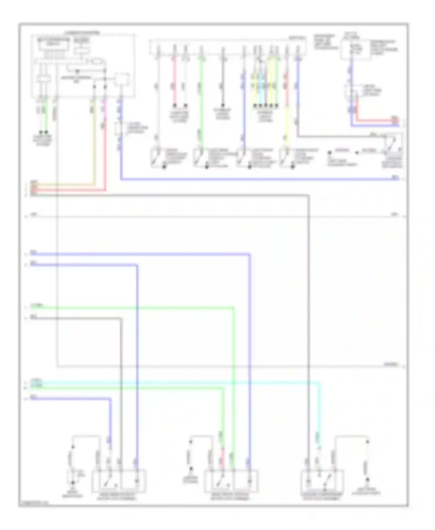 HS Lexus I (2009-2012): Forced entry circuit (2 of 5)