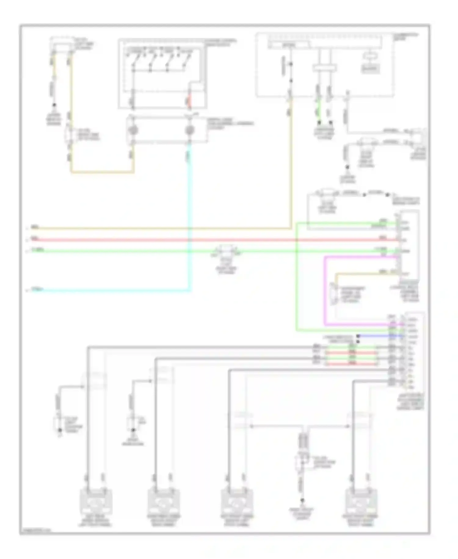 HS Lexus I (2009-2012): Cruise control circuit, without dynamic radar controls (2 of 2)