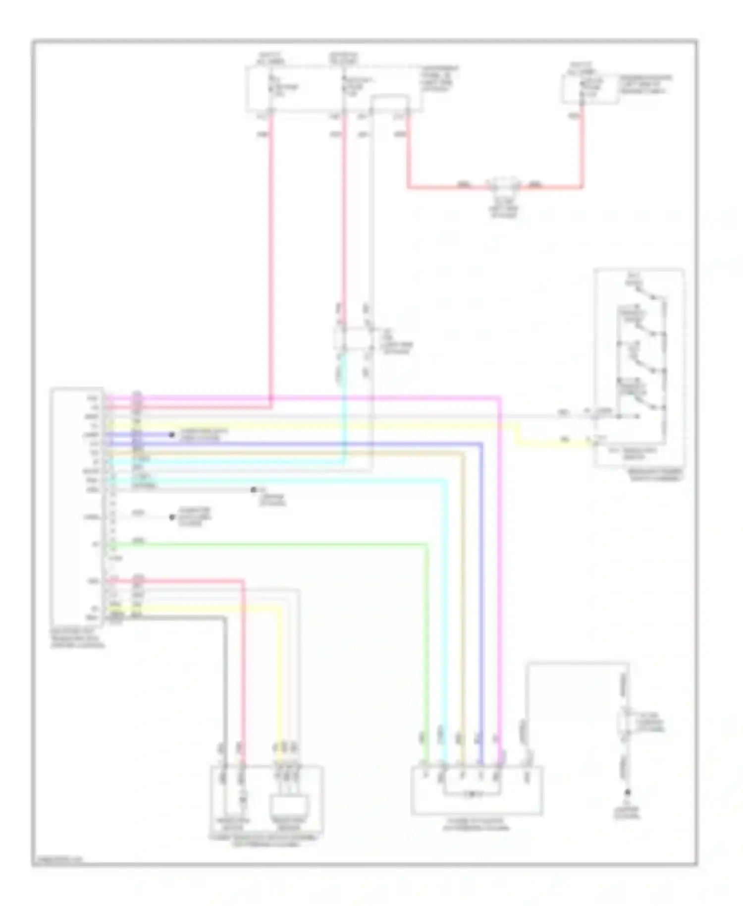 HS Lexus I (2009-2012): Power tilt steering column circuit