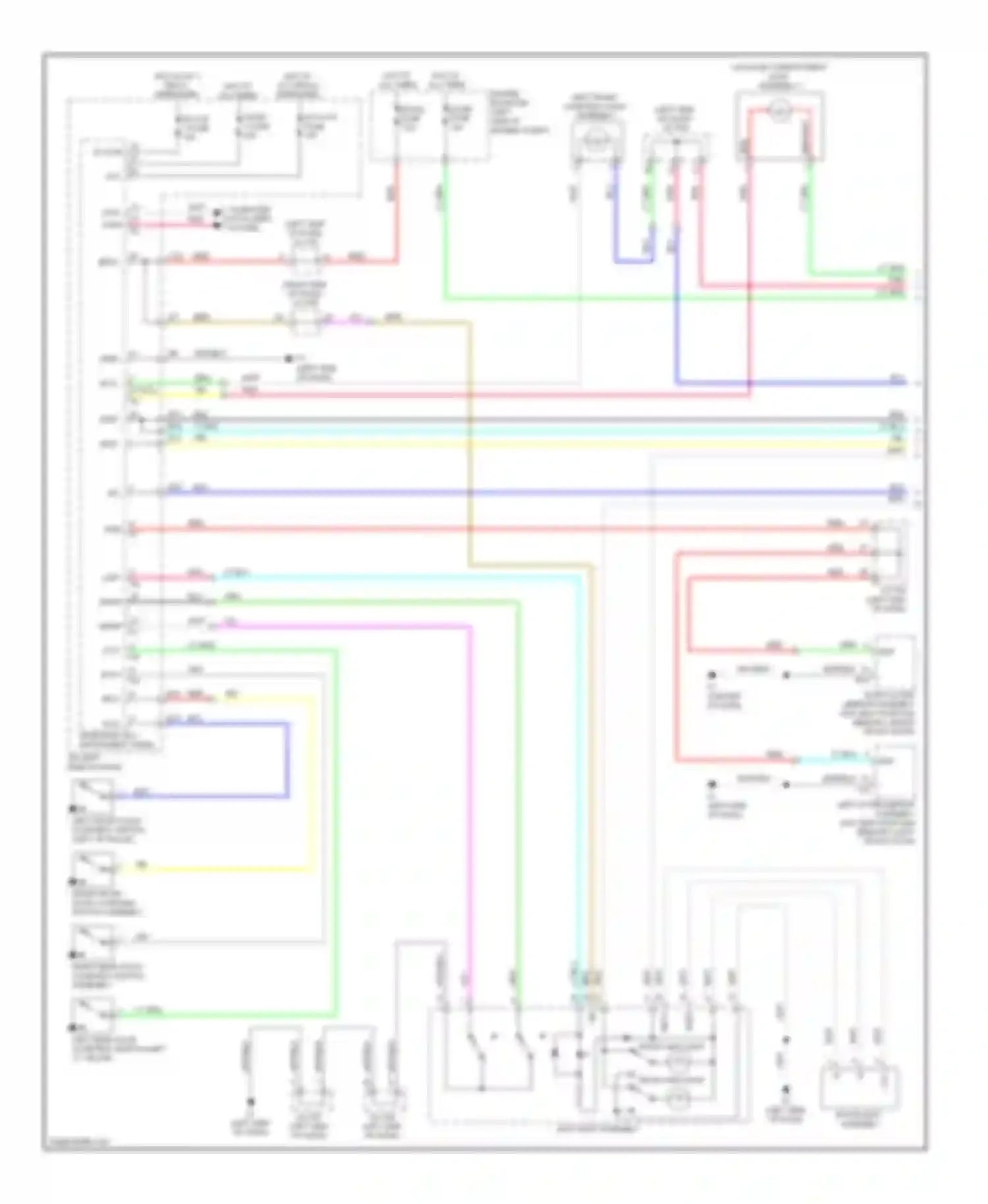 HS Lexus I (2009-2012): Courtesy lamps circuit (1 of 2)