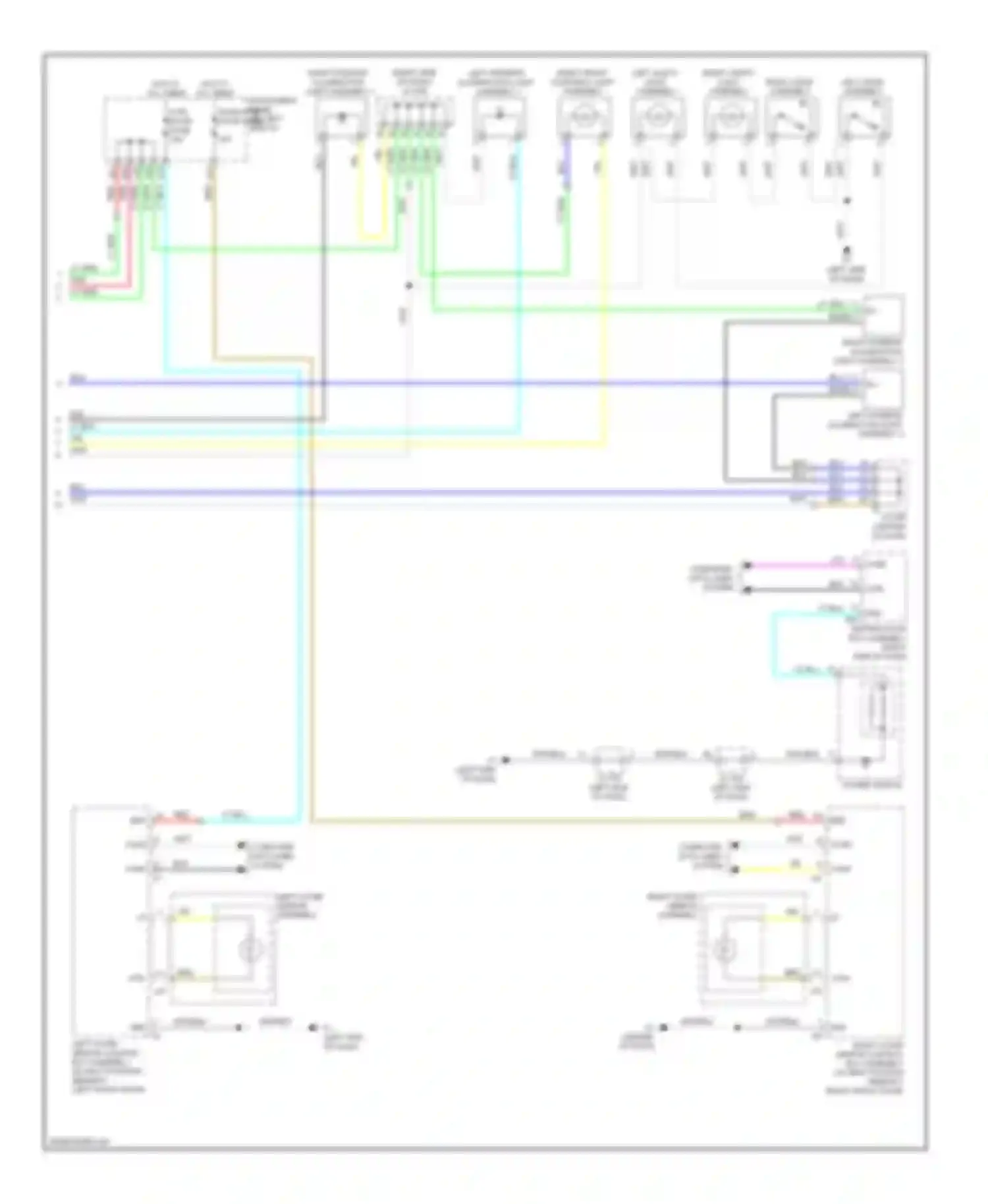 HS Lexus I (2009-2012): Courtesy lamps circuit (2 of 2)
