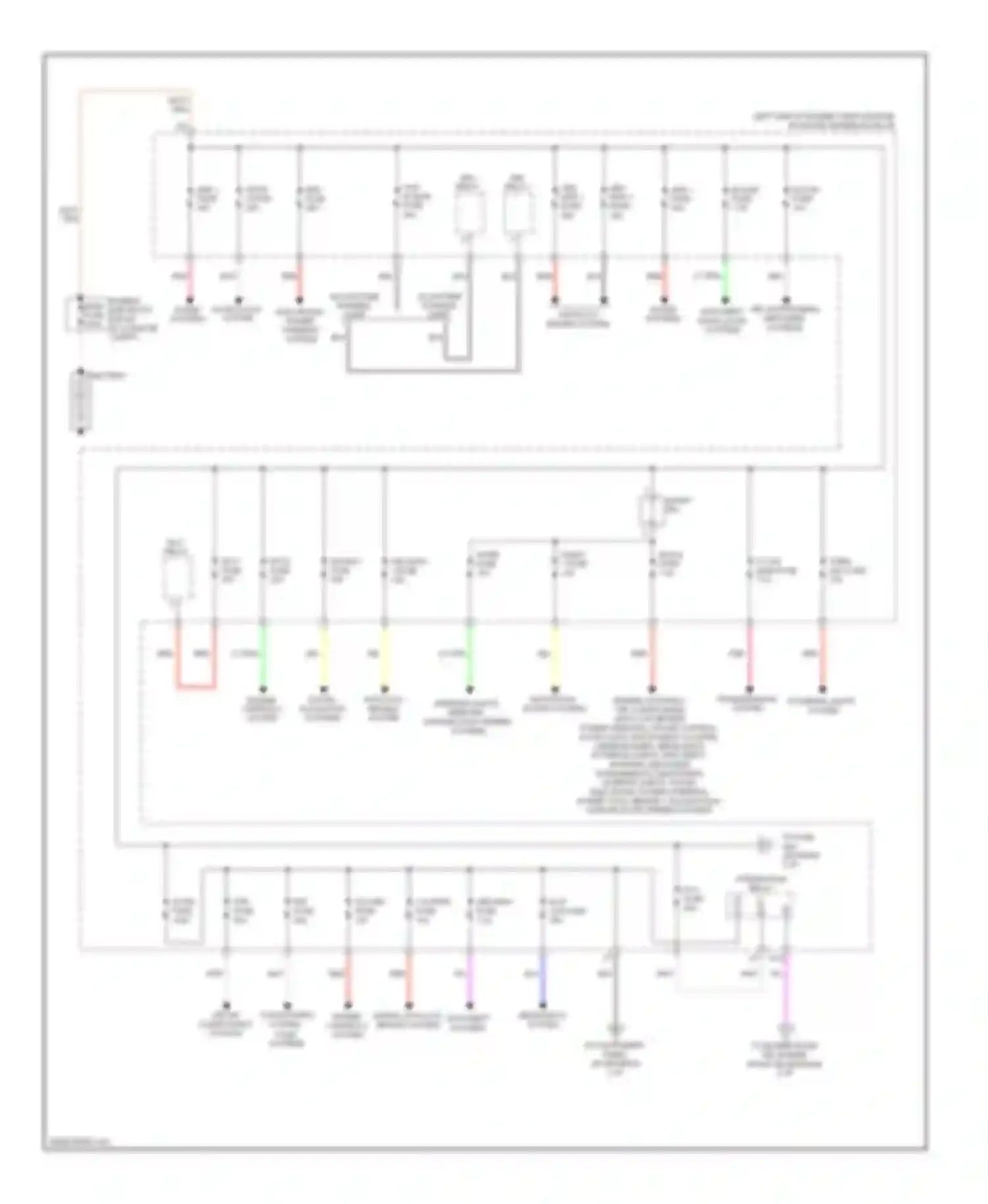 HS Lexus I (2009-2012): Power distribution circuit (1 of 3)