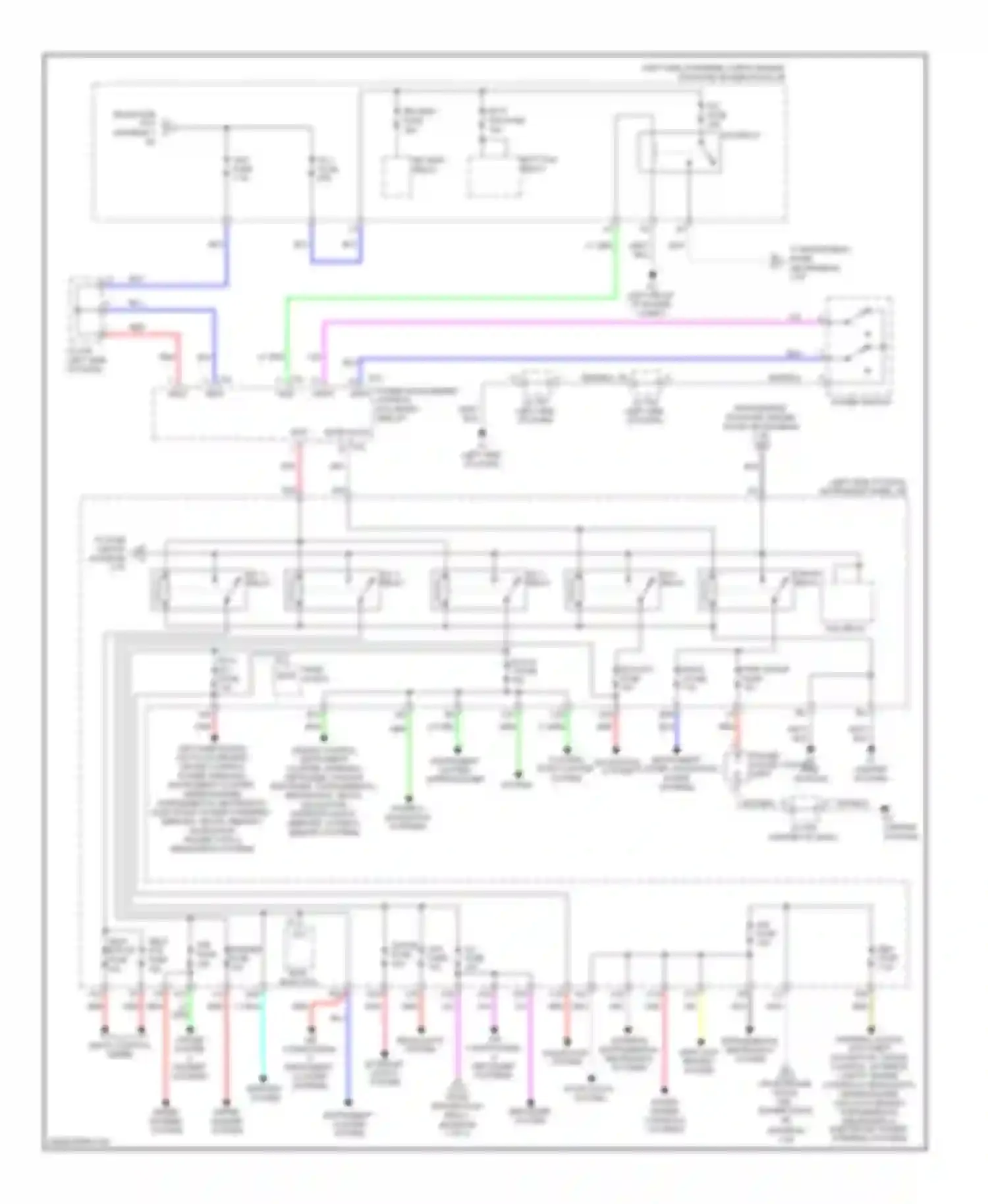 HS Lexus I (2009-2012): Power distribution circuit (2 of 3)