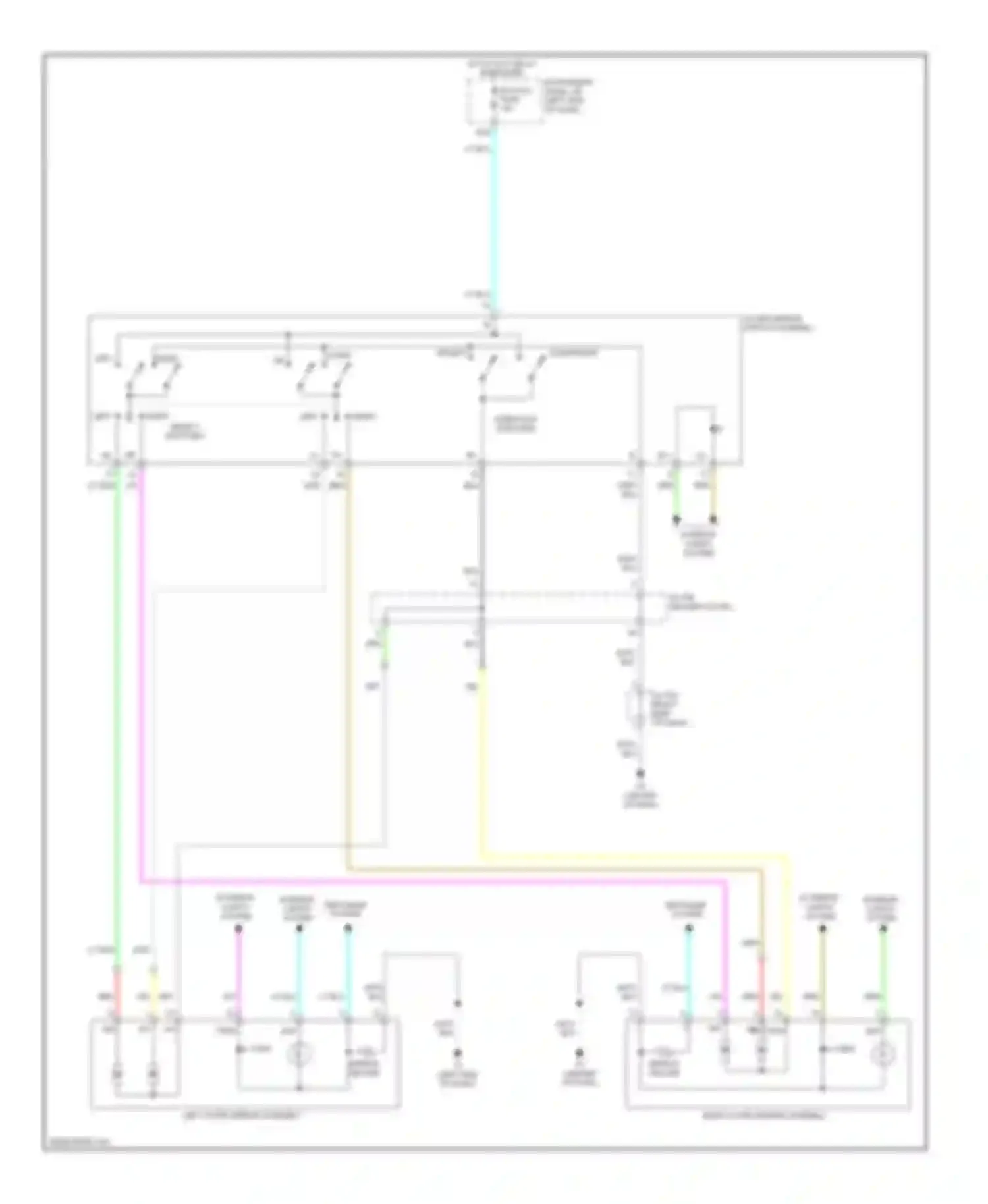 HS Lexus I (2009-2012): Power mirrors circuit