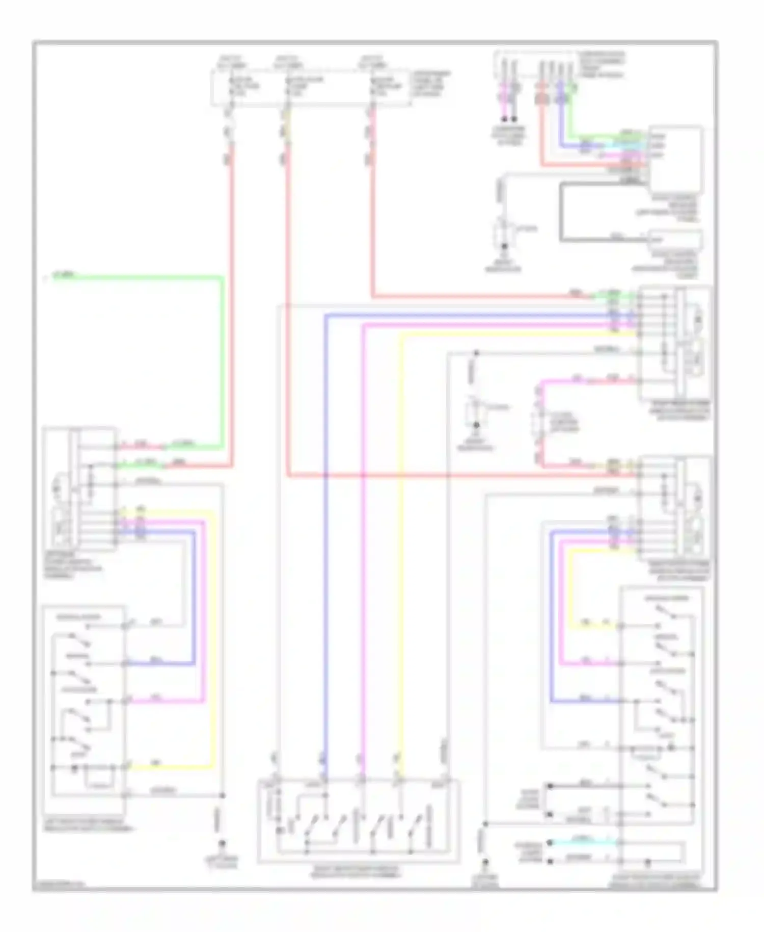 HS Lexus I (2009-2012): Power windows circuit (2 of 2)