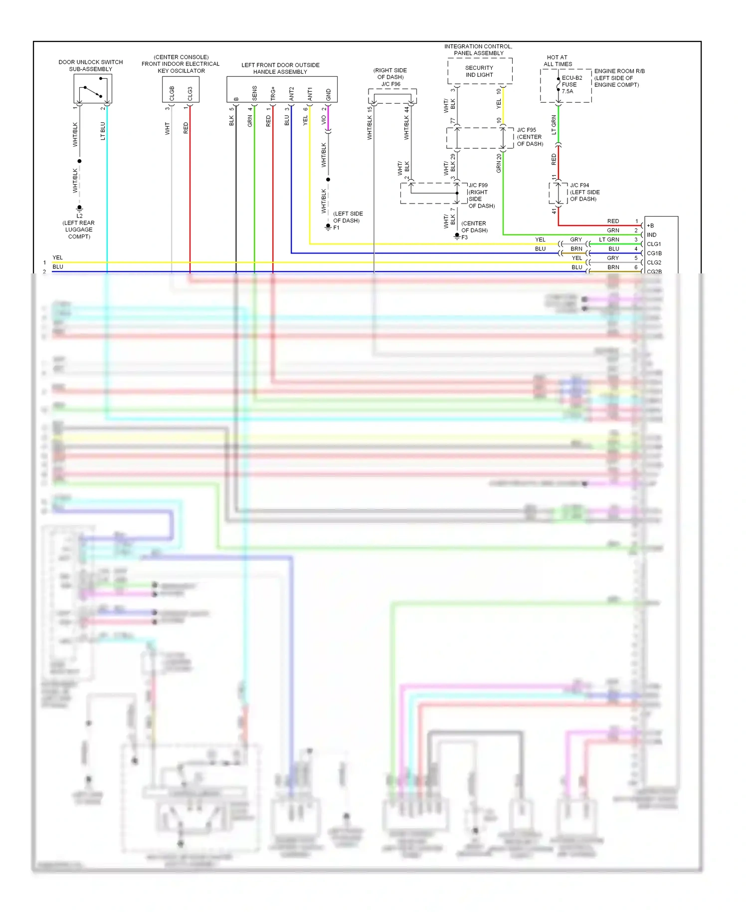 Lexus HS I (2009-2012) ant wiring diagram  (1 of 3)