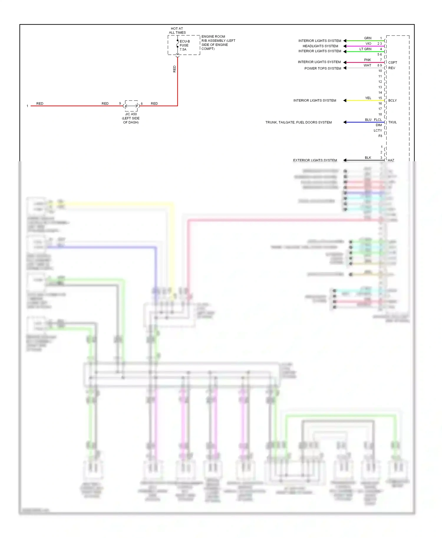 Lexus HS I (2009-2012) blu wiring diagram  (12 of 94)