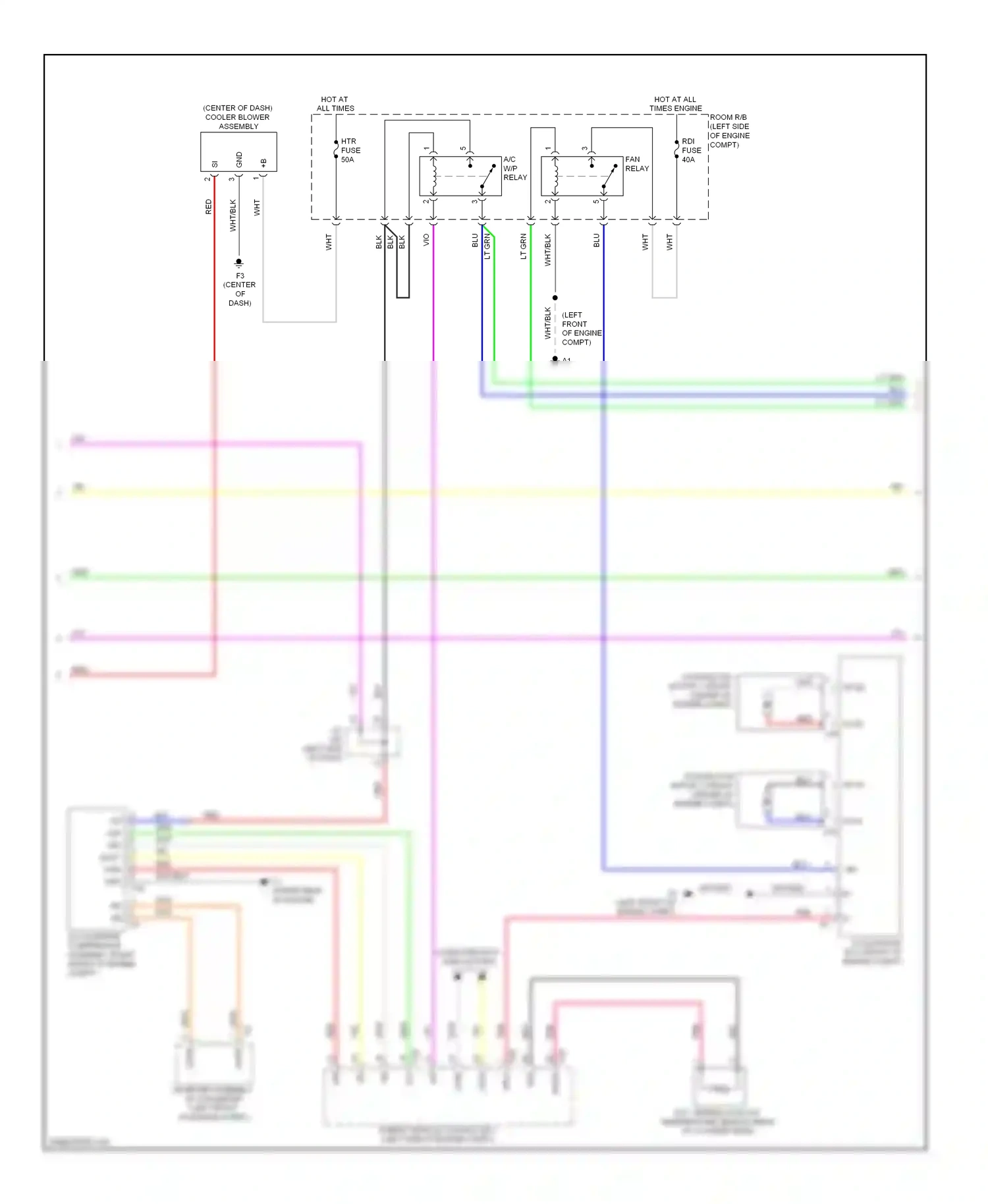 Lexus HS I (2009-2012) clk+ wiring diagram  (1 of 2)