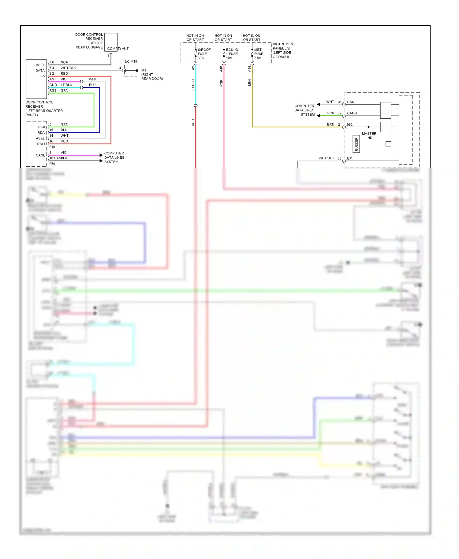 Lexus HS I (2009-2012) computer data lines system wiring diagram  (46 of 62)