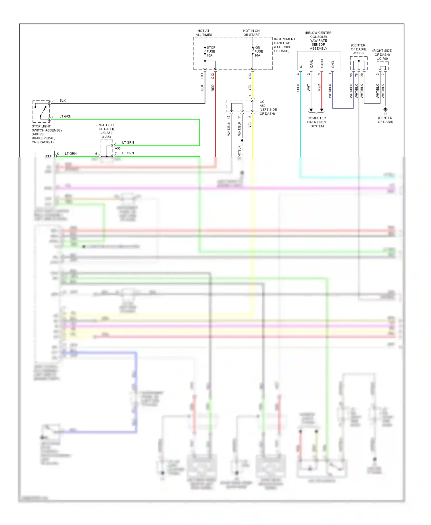 Lexus HS I (2009-2012) computer data lines system wiring diagram  (1 of 62)