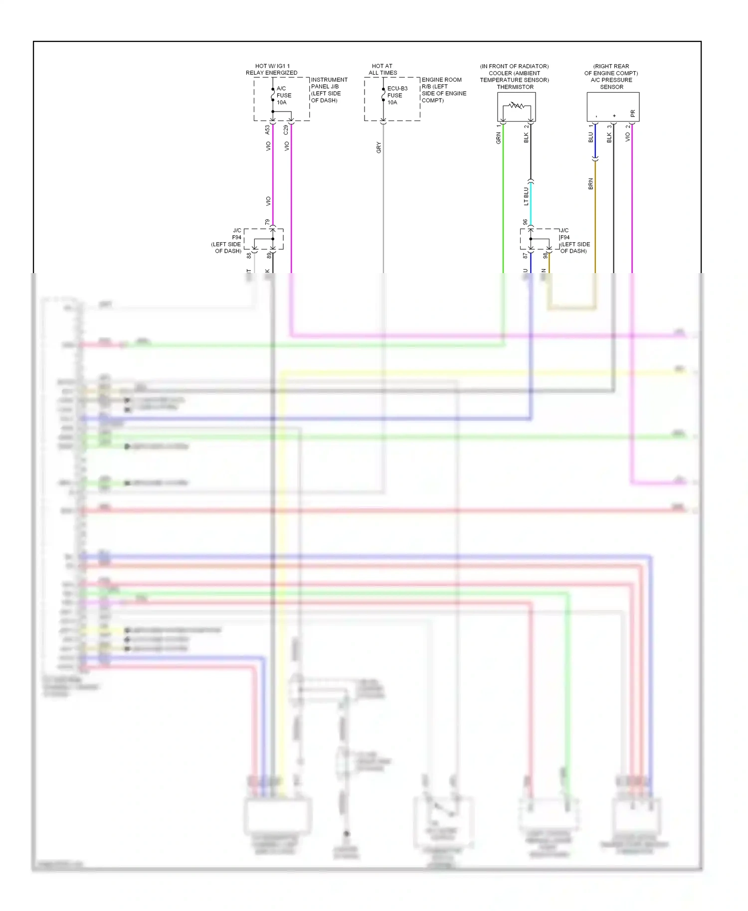 Lexus HS I (2009-2012) defogger system computer data lines system defogger system wiring diagram  (1 of 1)