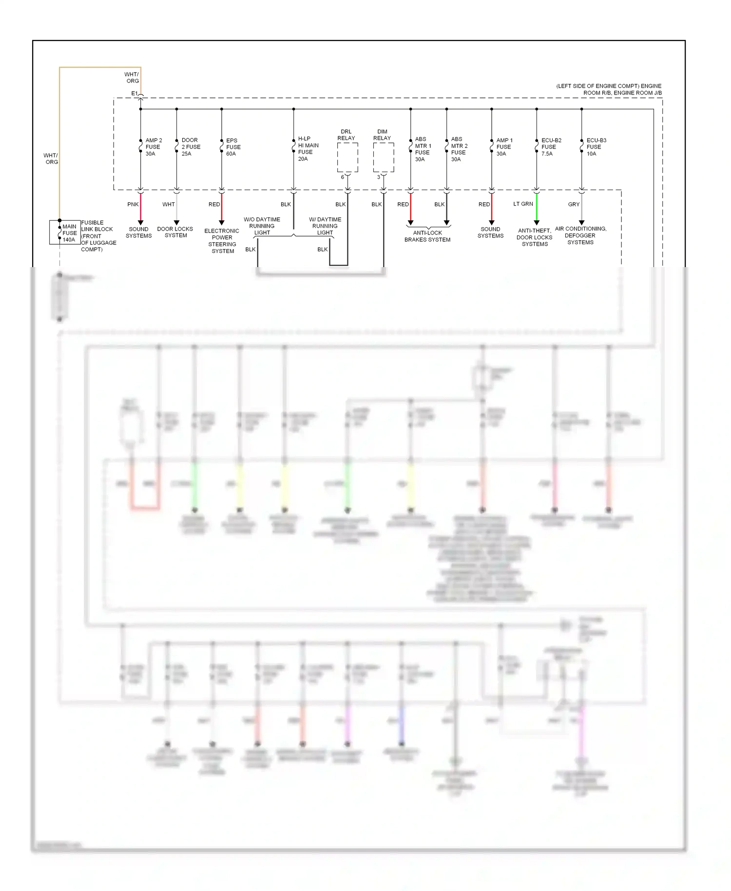 Lexus HS I (2009-2012) engine controls system wiring diagram  (3 of 3)