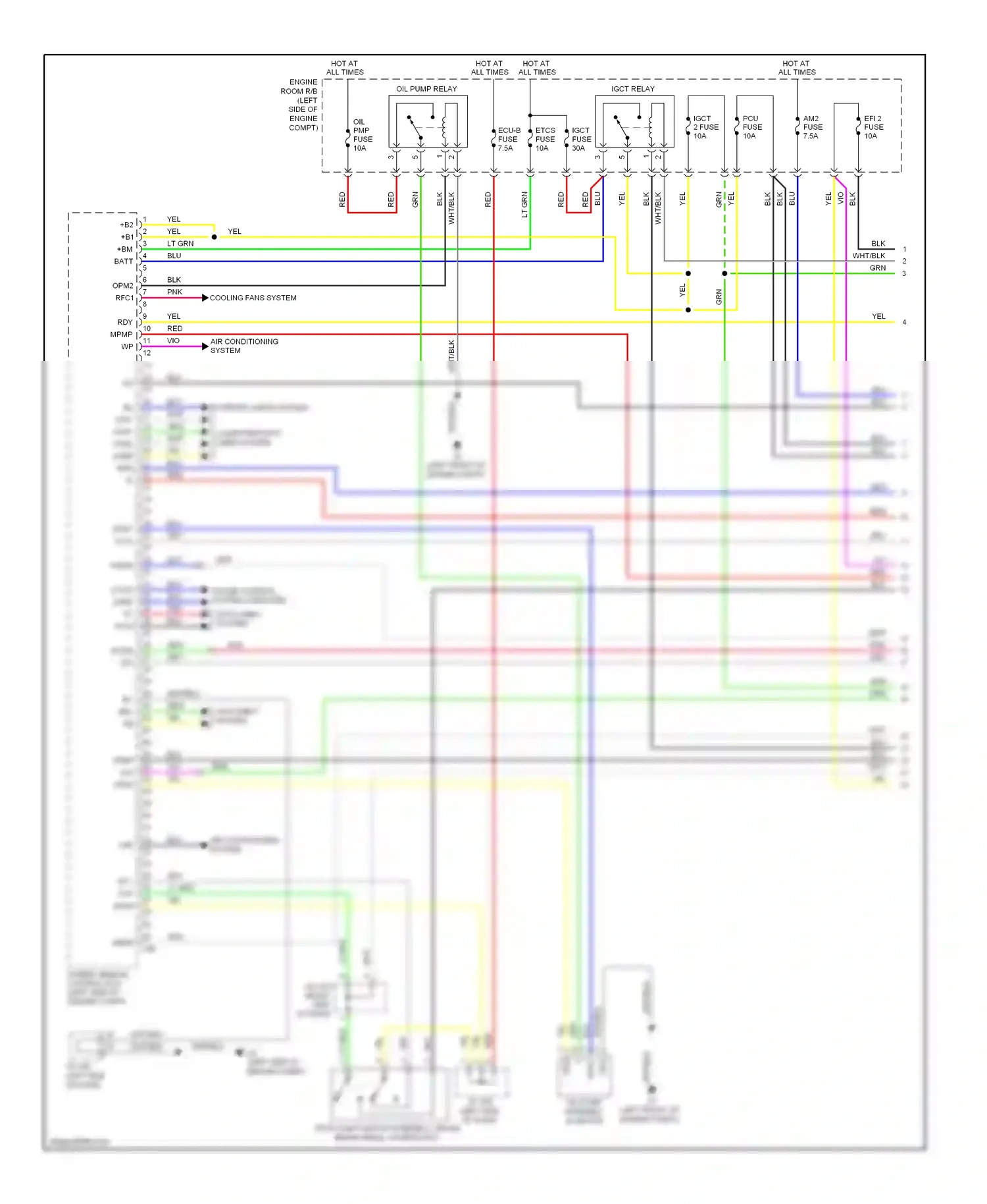 Lexus HS I (2009-2012) evsw wiring diagram  (1 of 1)