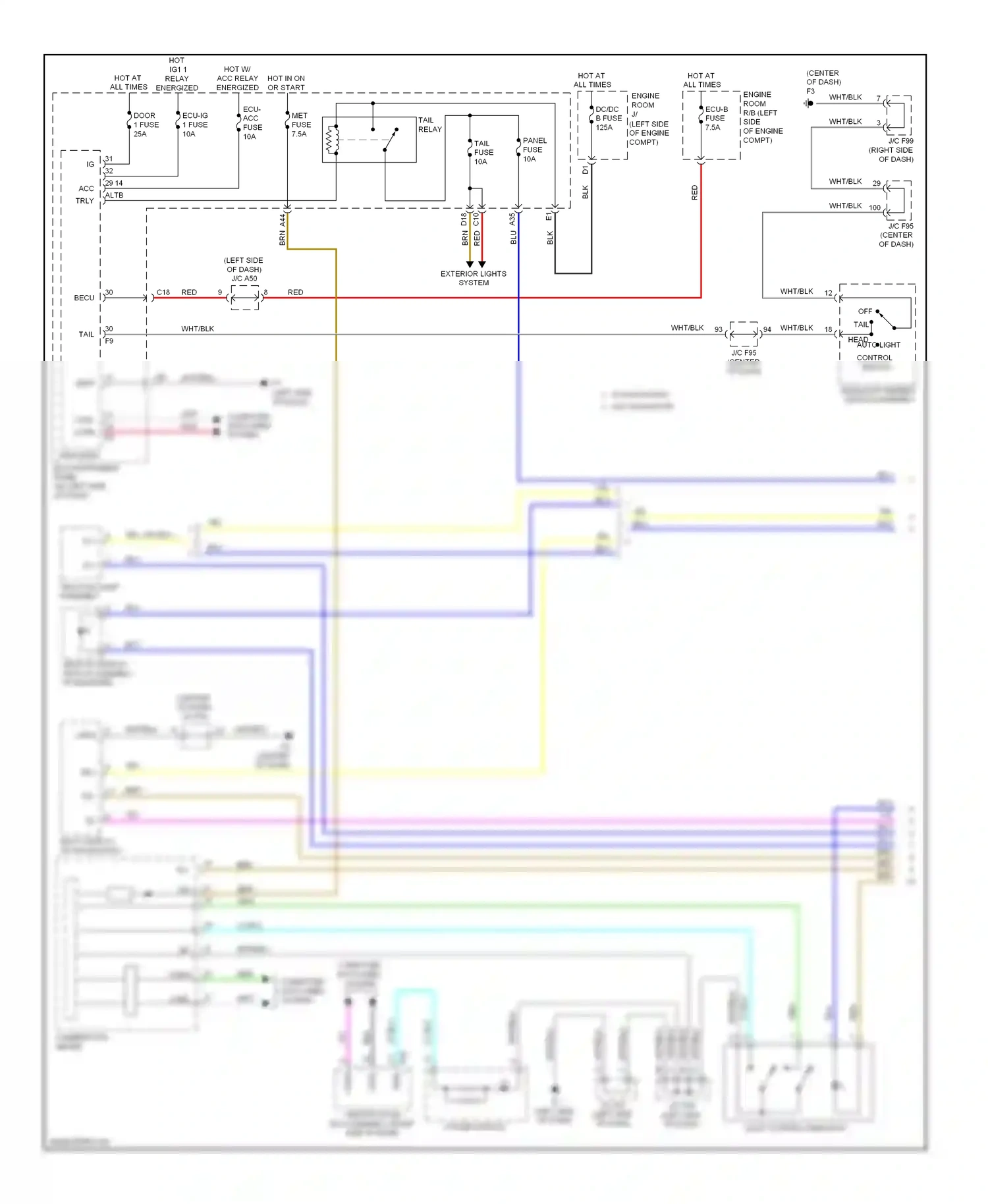 Lexus HS I (2009-2012) head wiring diagram  (6 of 6)