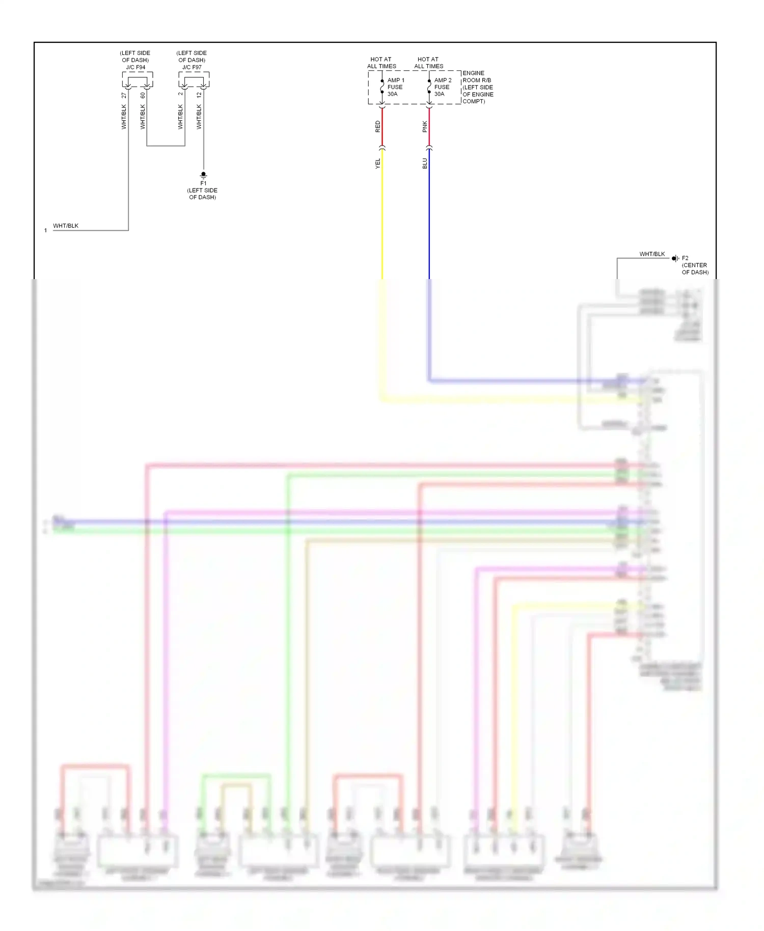 Lexus HS I (2009-2012) left front speaker assembly 2 wiring diagram  (1 of 1)
