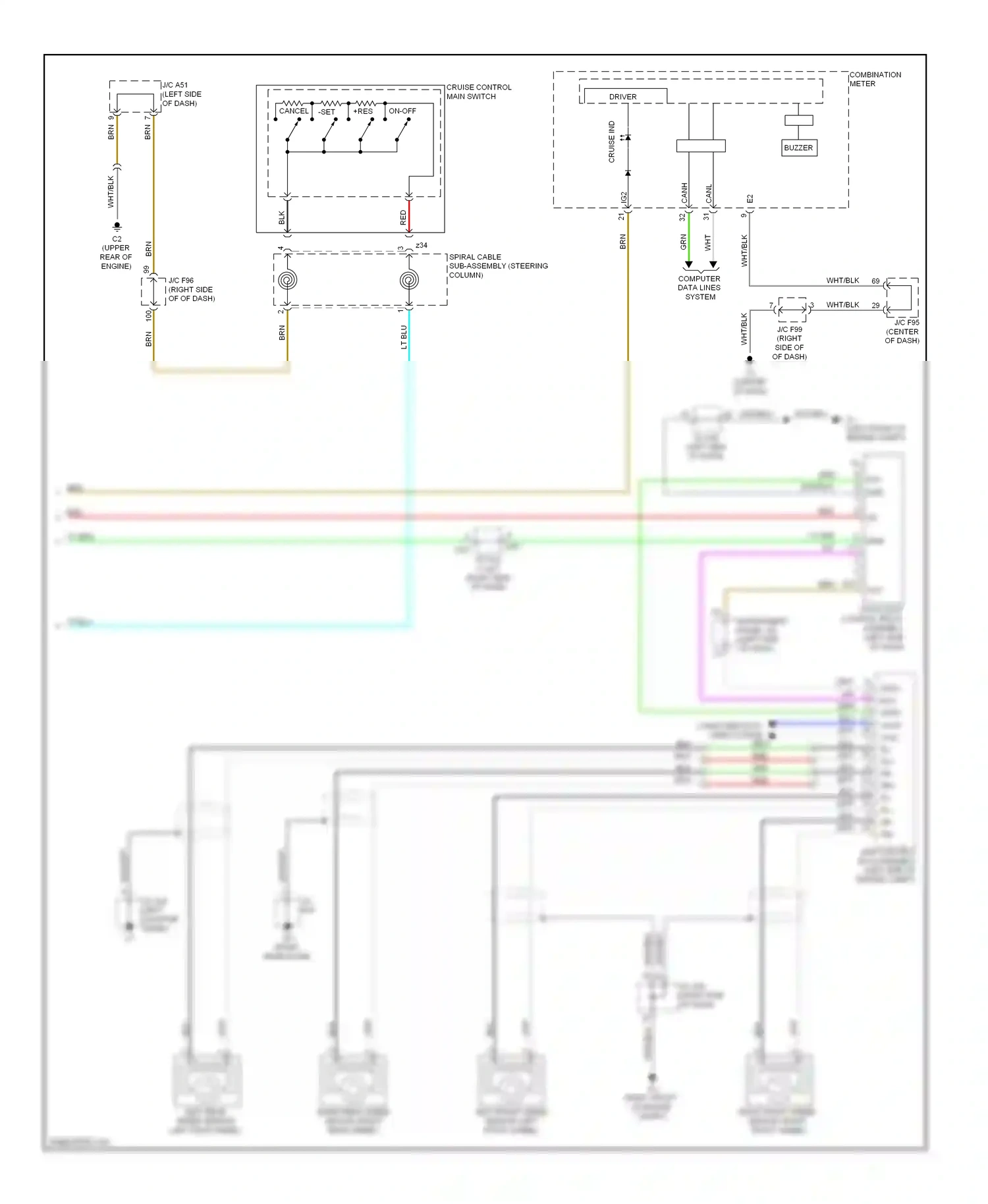 Lexus HS I (2009-2012) left quarter panel) wiring diagram  (4 of 12)