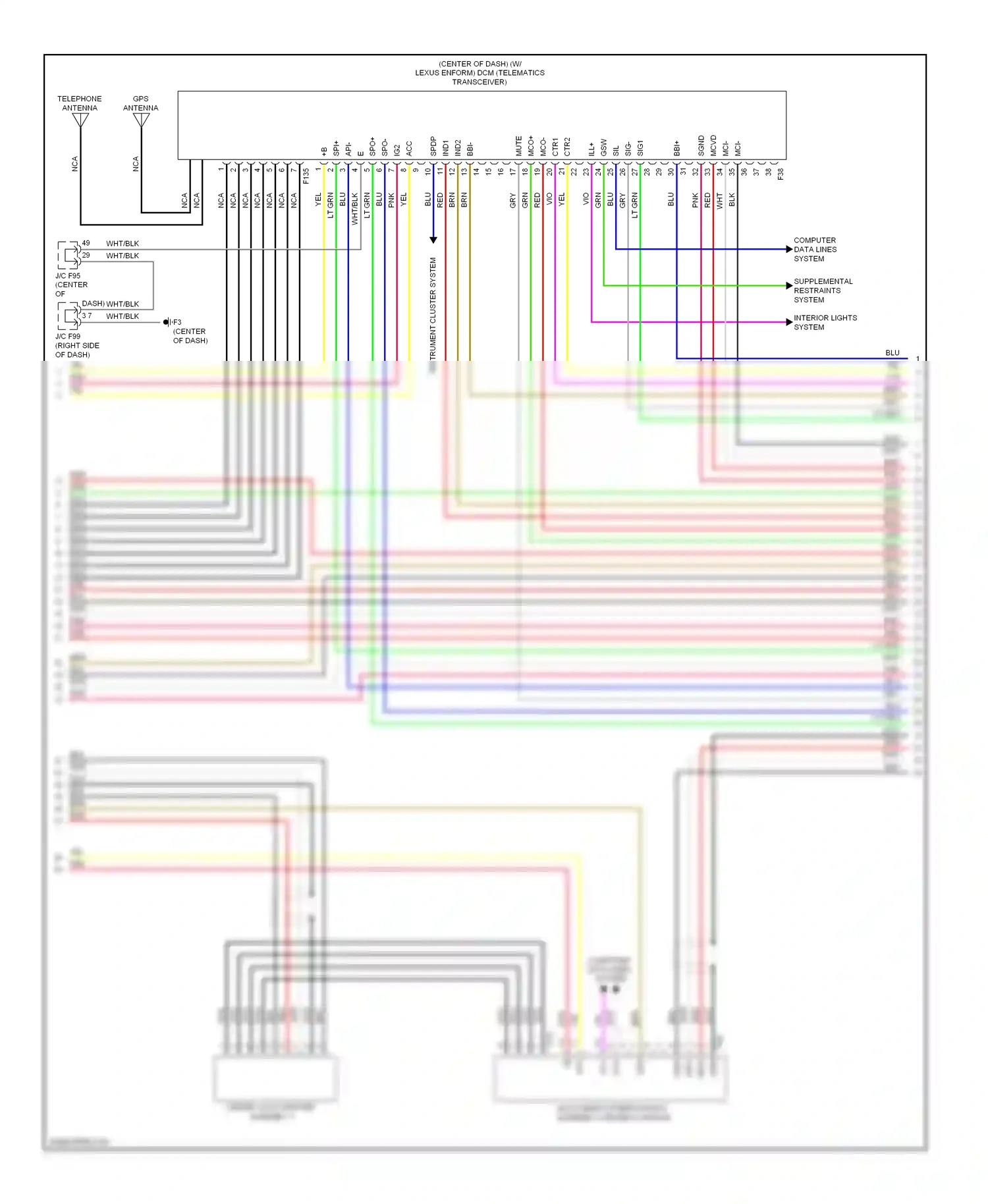 Lexus HS I (2009-2012) mcvd wiring diagram  (1 of 3)