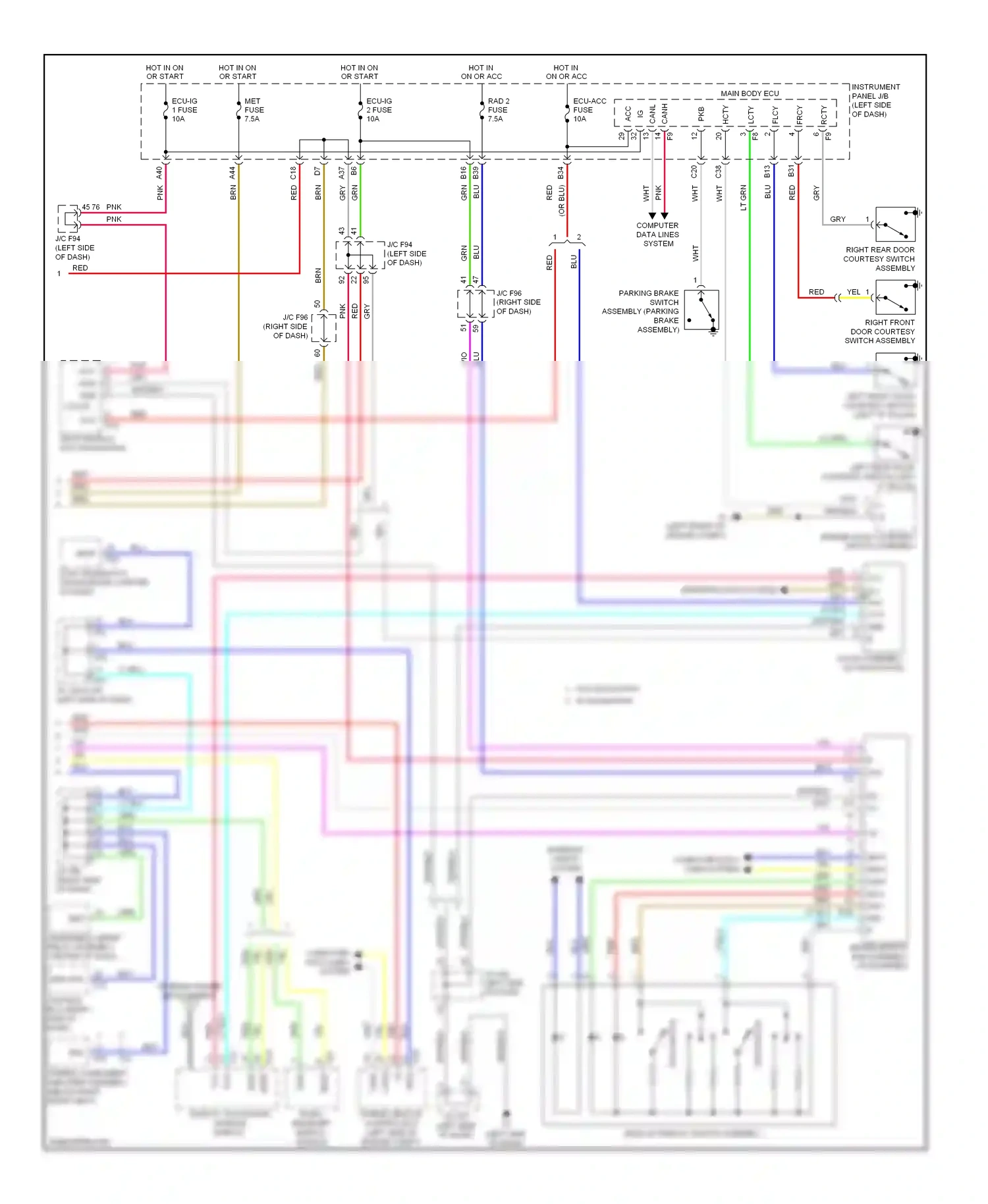 Lexus HS I (2009-2012) nca wiring diagram  (3 of 29)