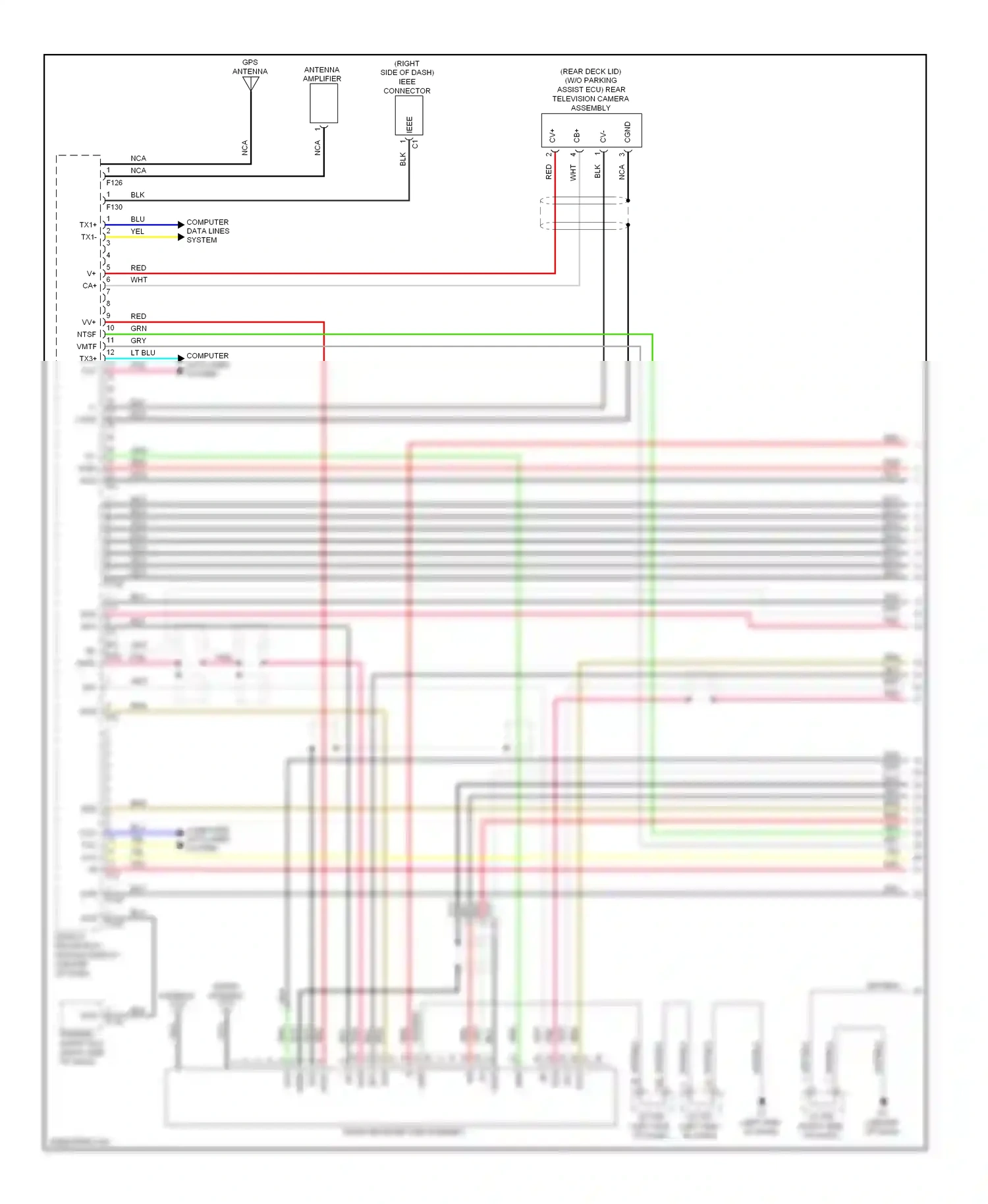 Lexus HS I (2009-2012) ntsc wiring diagram  (1 of 2)