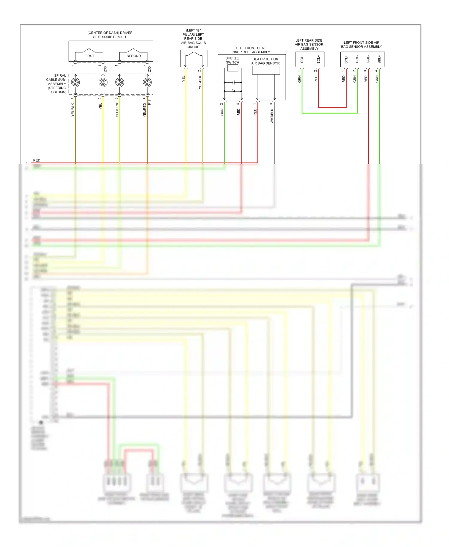 Lexus HS I (2009-2012) second wiring diagram  (1 of 1)