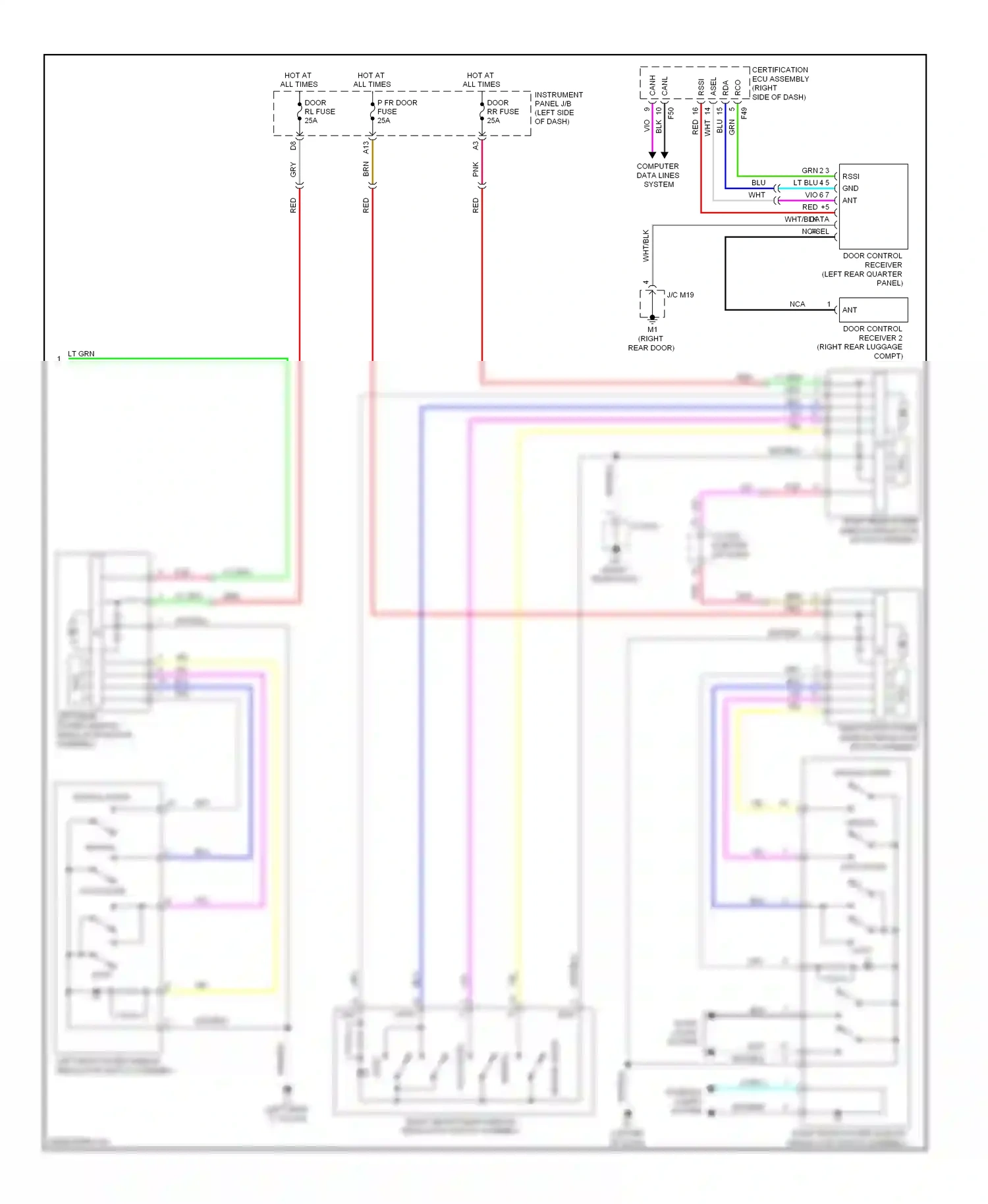 Lexus HS I (2009-2012) system wiring diagram  (2 of 4)