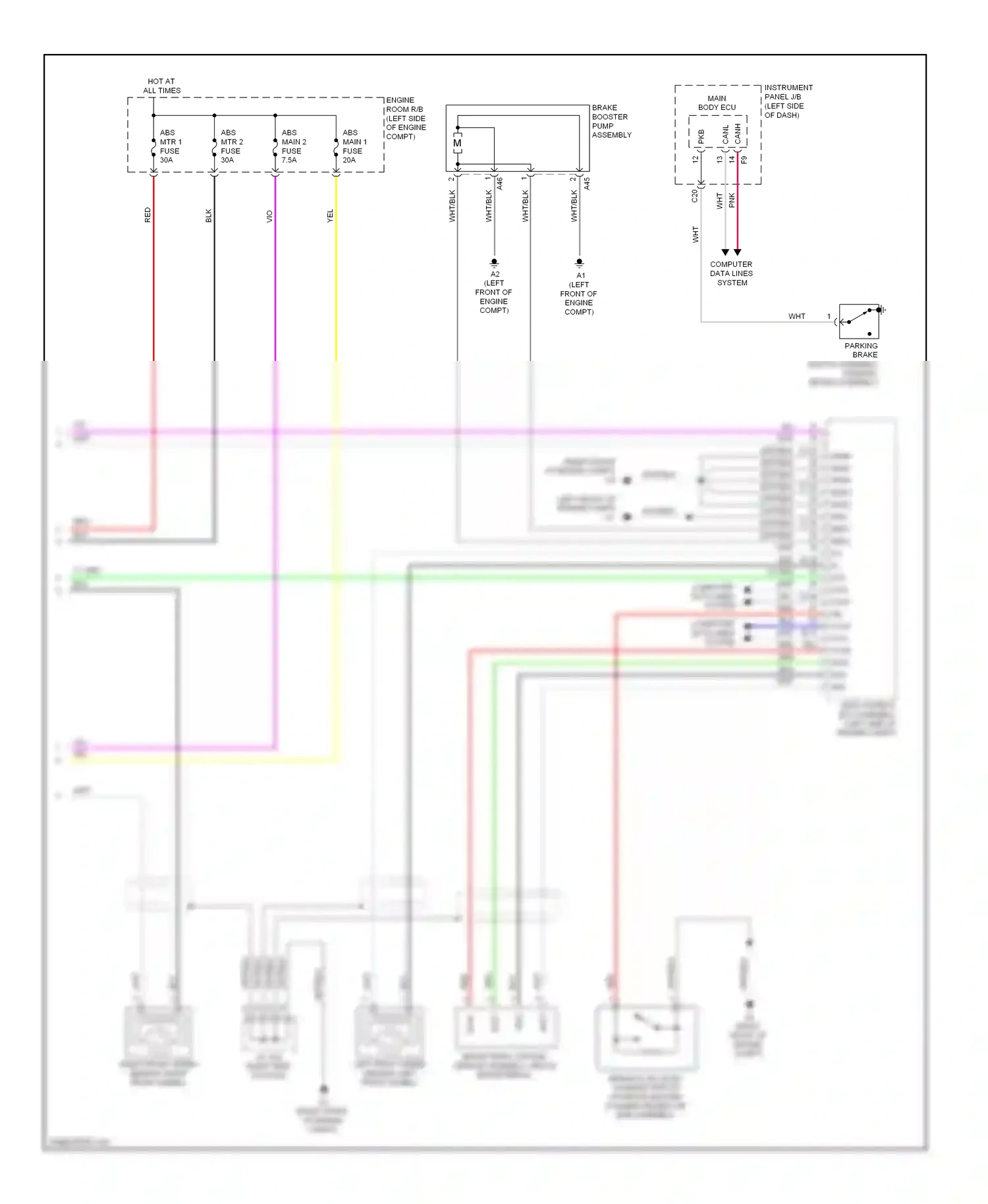 Lexus HS I (2009-2012) vcsk wiring diagram  (1 of 1)