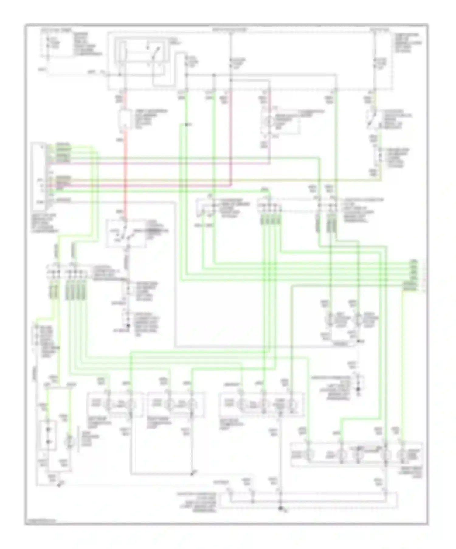 IS Lexus I (1999-2005): Exterior lamps circuit, sedan (1 of 2)