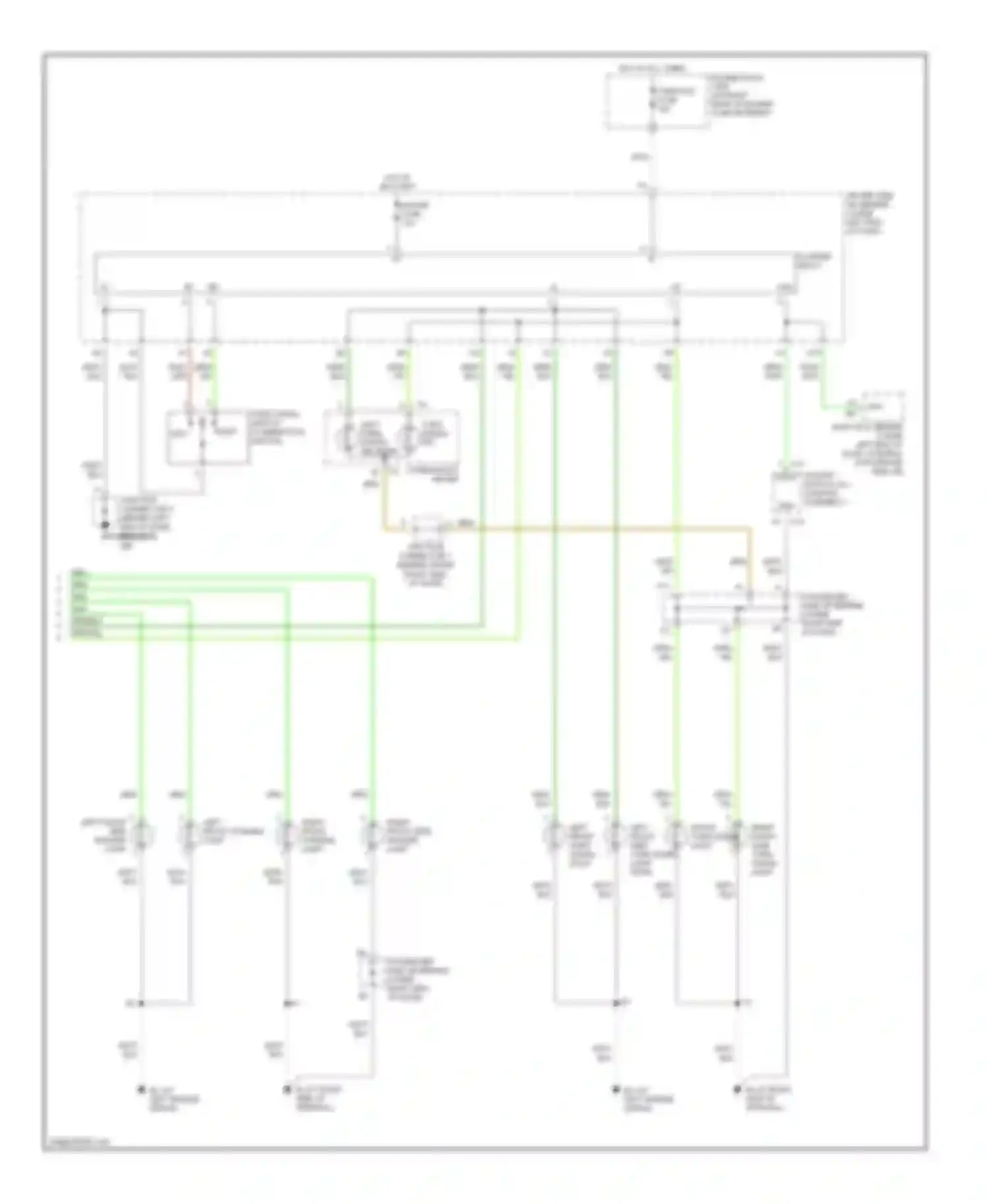 IS Lexus I (1999-2005): Exterior lamps circuit, sedan (2 of 2)