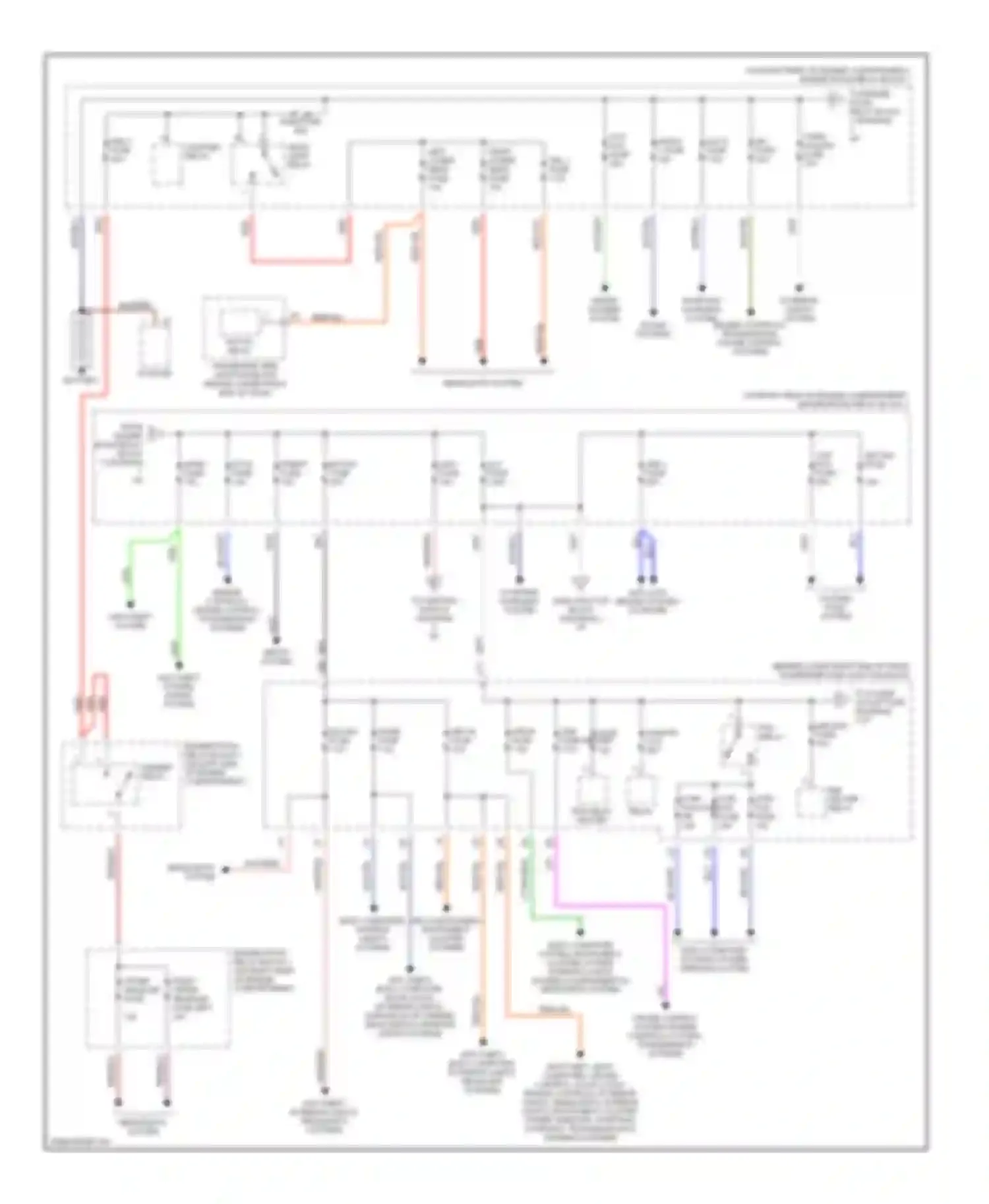 IS Lexus I (1999-2005): Power distribution circuit (1 of 3)