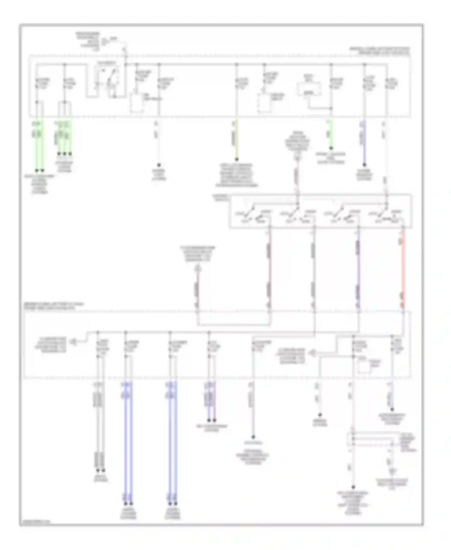 IS Lexus I (1999-2005): Power distribution circuit (2 of 3)