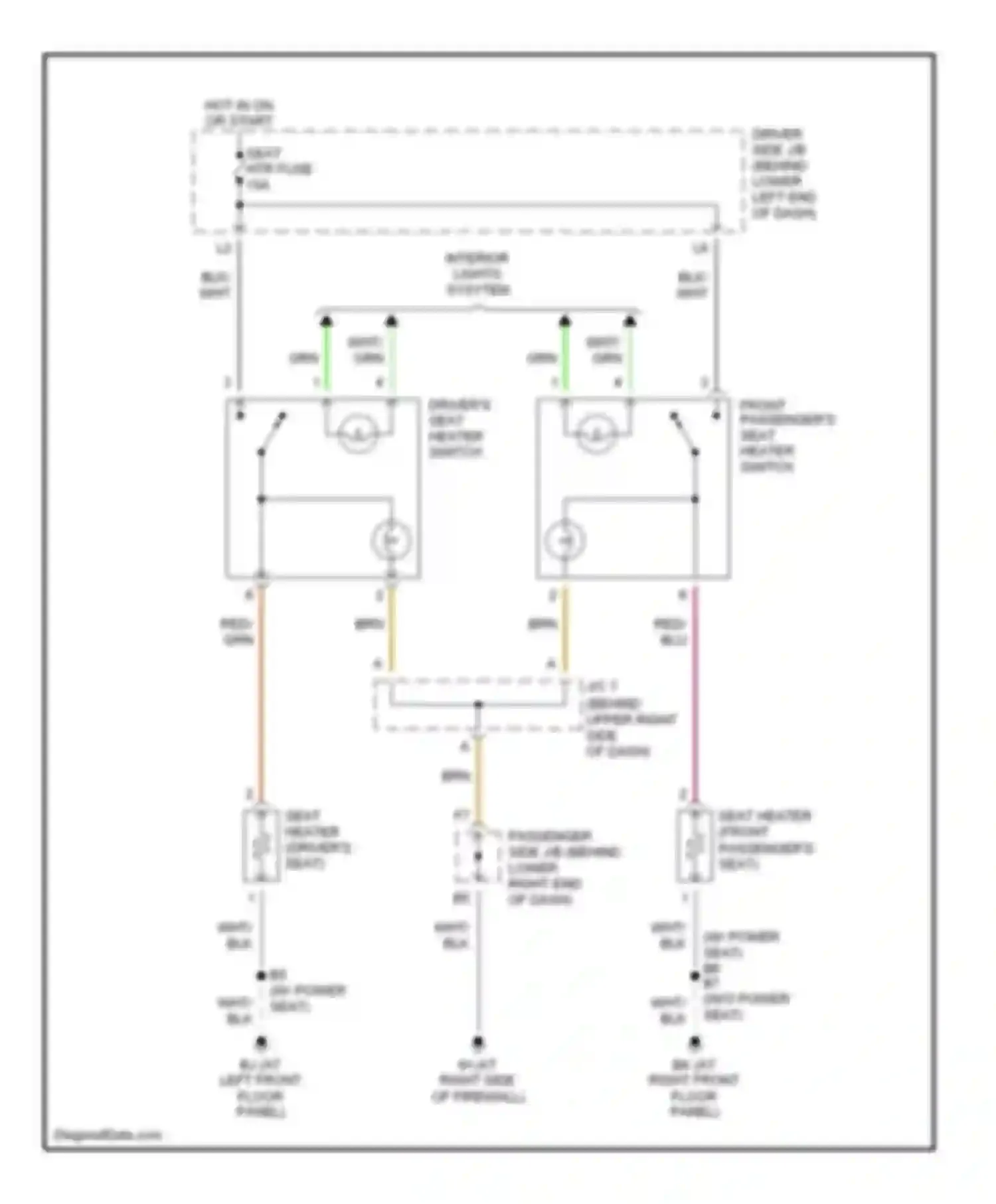 IS Lexus I (1999-2005): Heated seats circuit