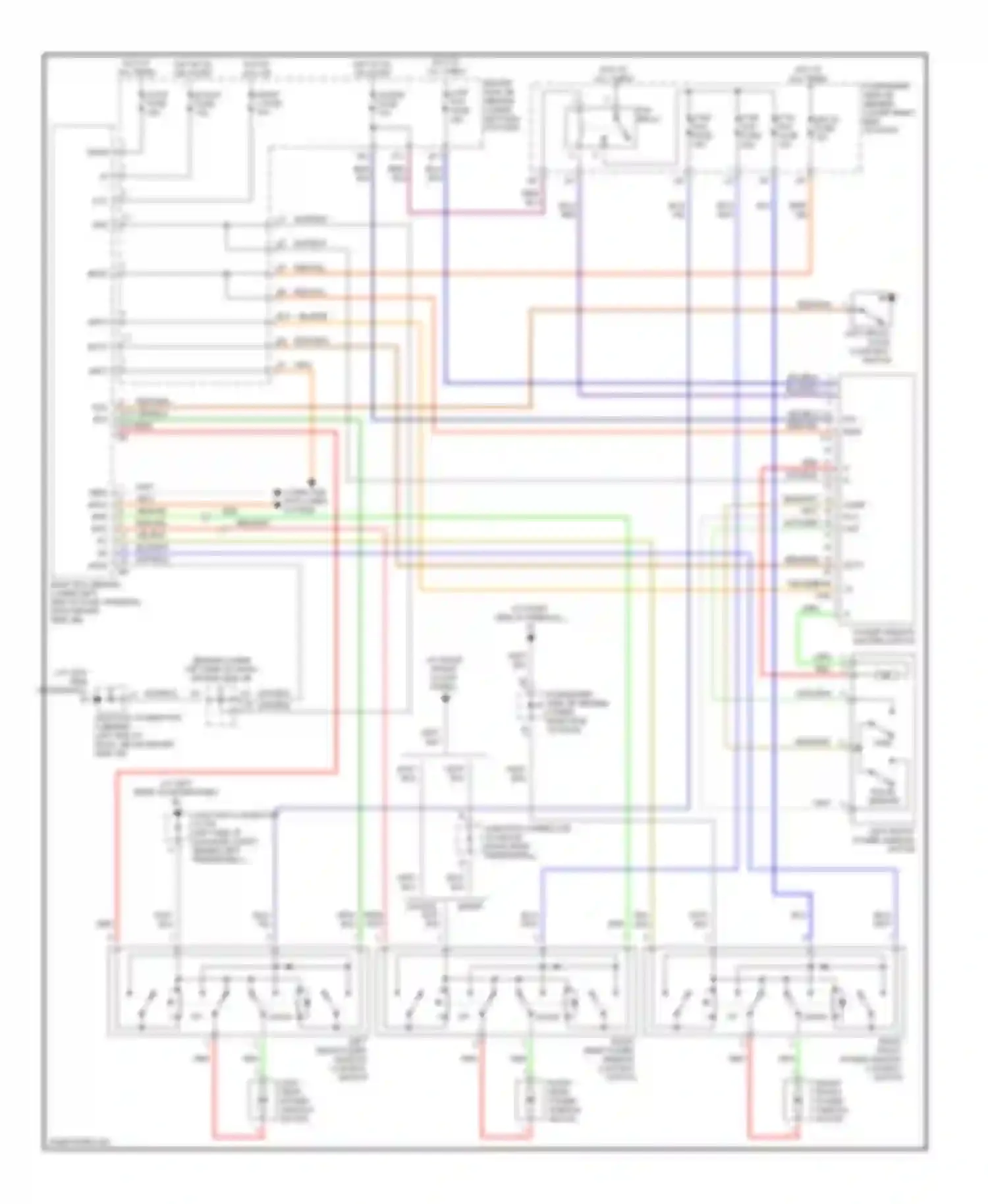 IS Lexus I (1999-2005): Power windows circuit