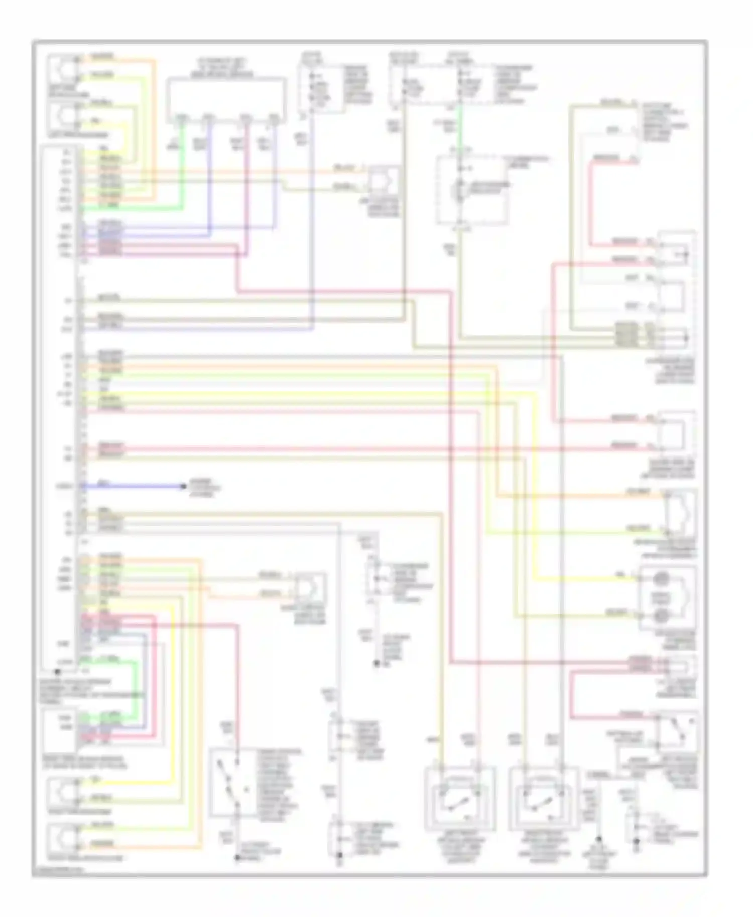 IS Lexus I (1999-2005): Supplemental restraints circuit