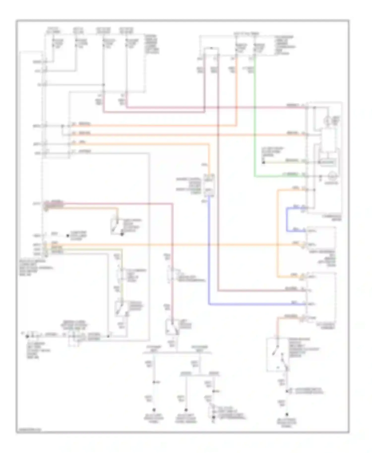 IS Lexus I (1999-2005): Warning systems circuit
