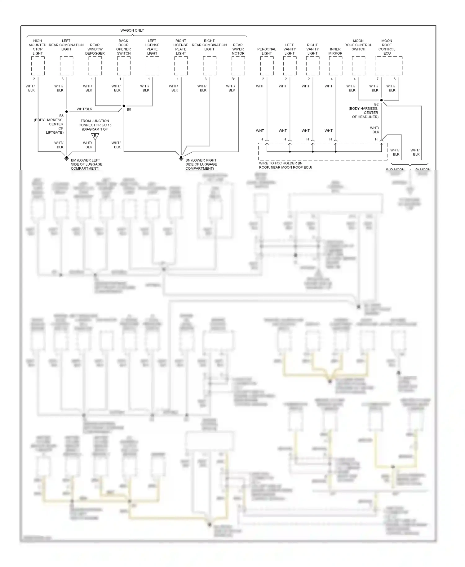 Lexus IS I (1999-2005) a/c single pressure switch left headlight control ecu radiator fan motor wiring diagram  (1 of 1)