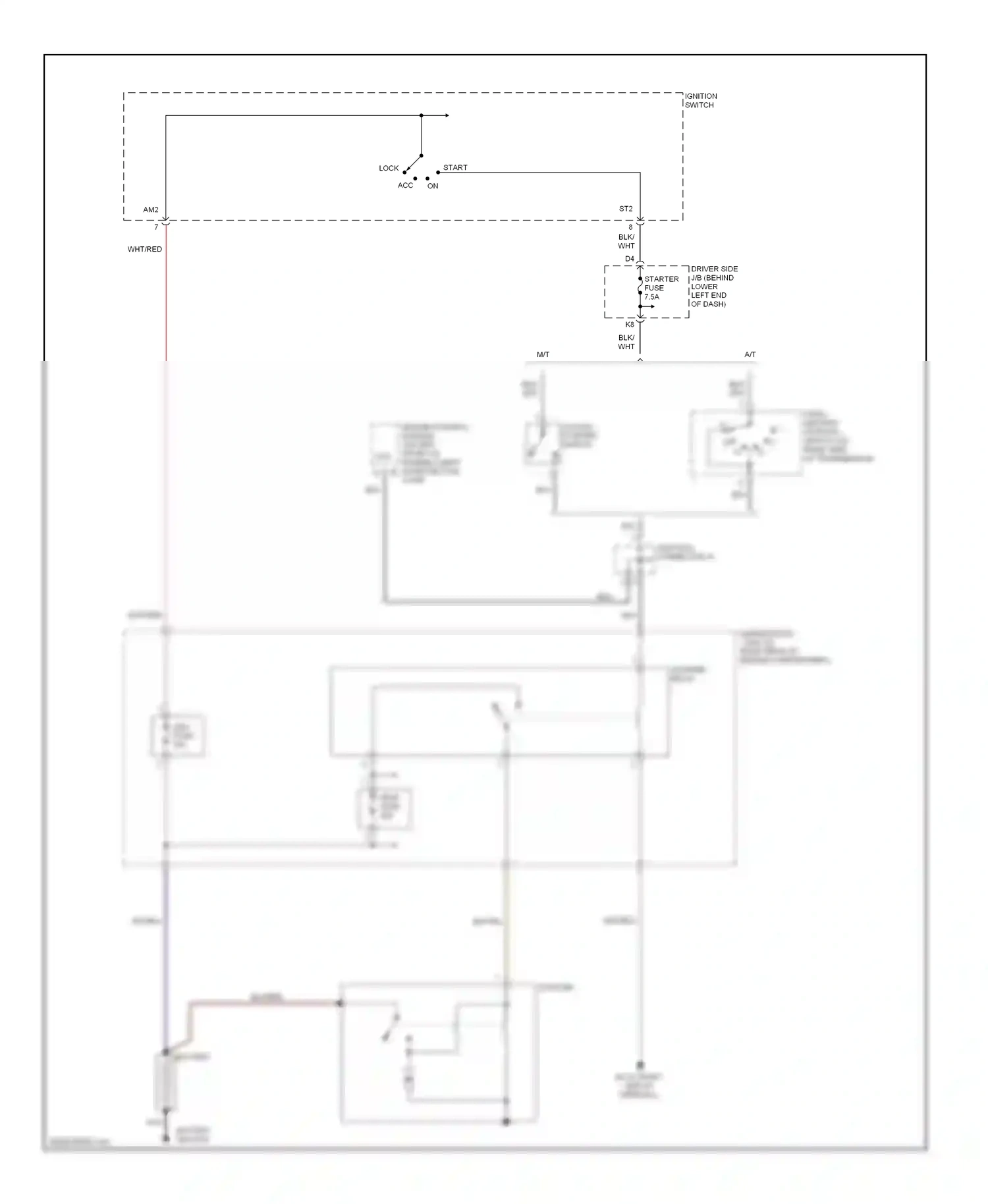 Wiring diagram blk for Lexus IS I (1999-2005) (46 of 52)