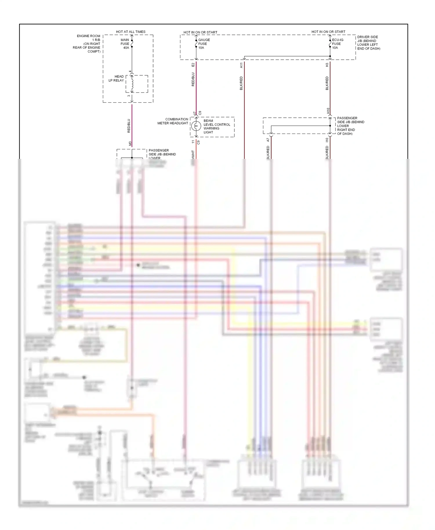 Wiring diagram brn for Lexus IS I (1999-2005) (22 of 34)