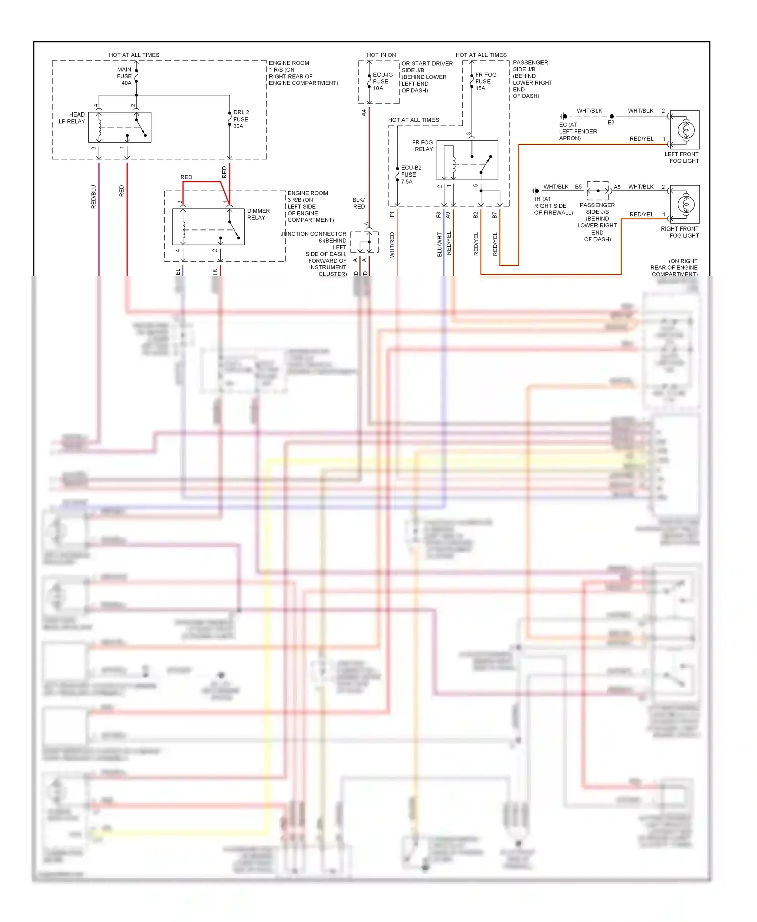 Wiring diagram brn for Lexus IS I (1999-2005) (16 of 34)